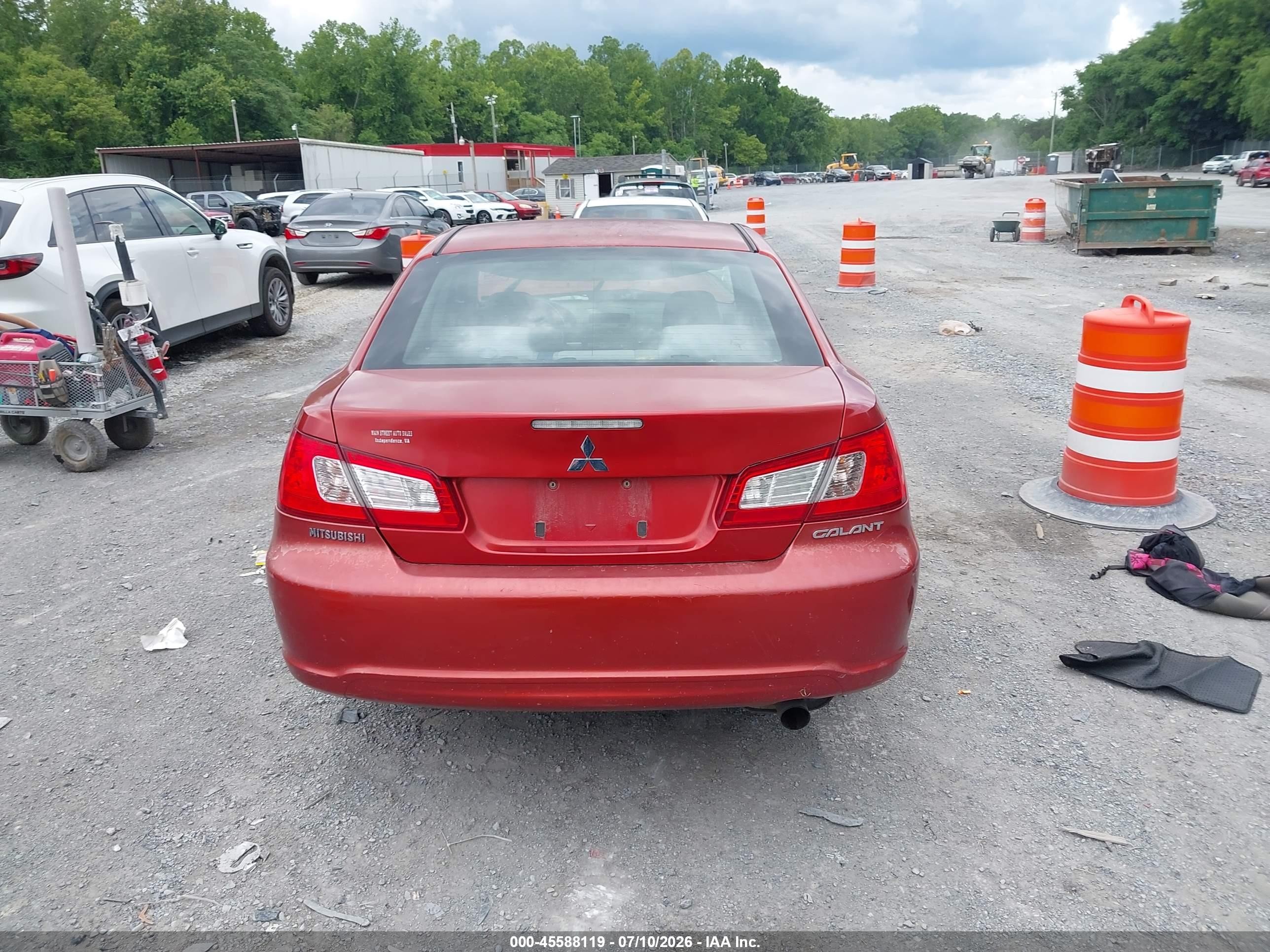 2010 Mitsubishi Galant Fe Orange vin: 4A32B2FF7AE010911