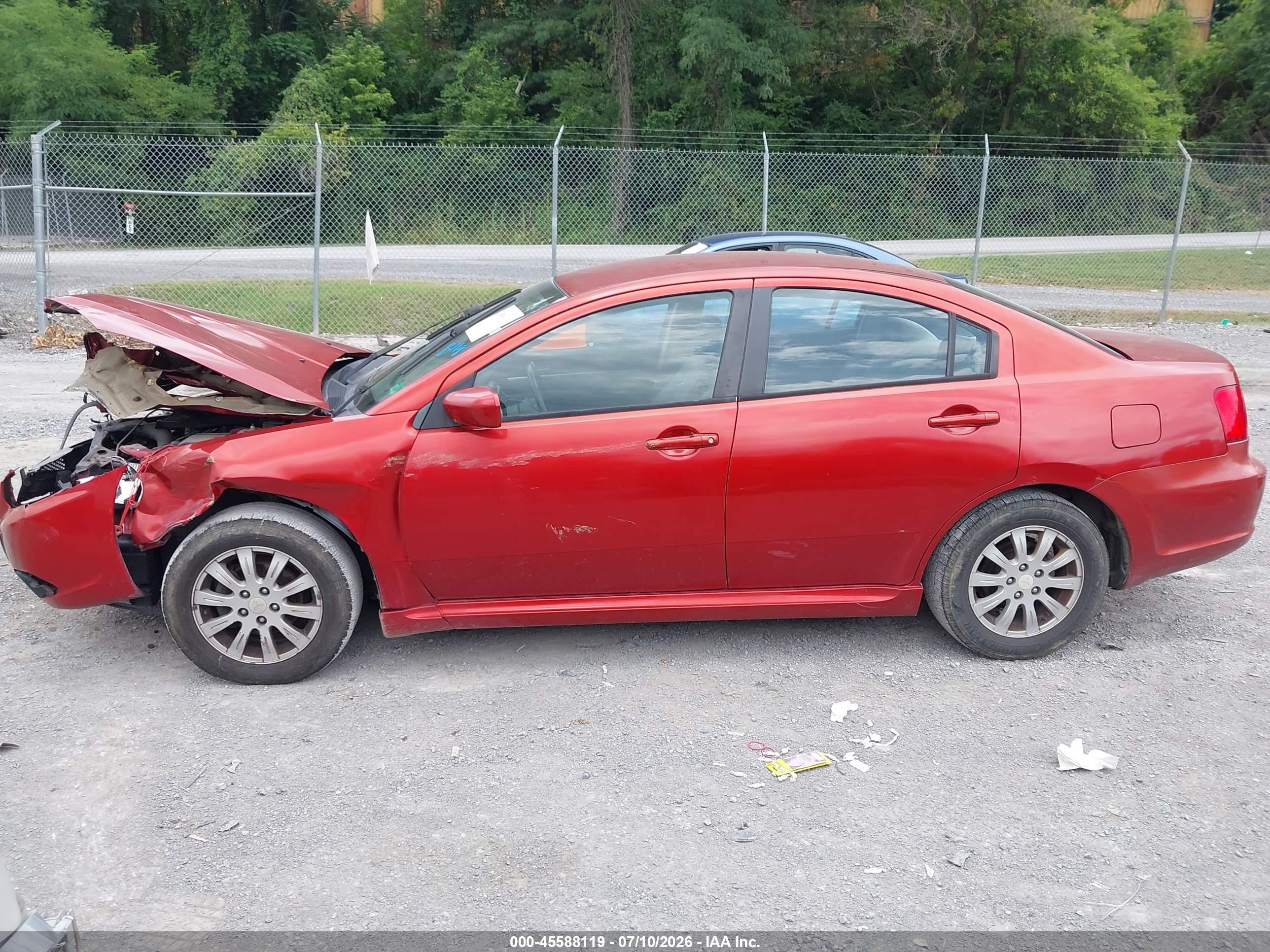 2010 Mitsubishi Galant Fe Orange vin: 4A32B2FF7AE010911