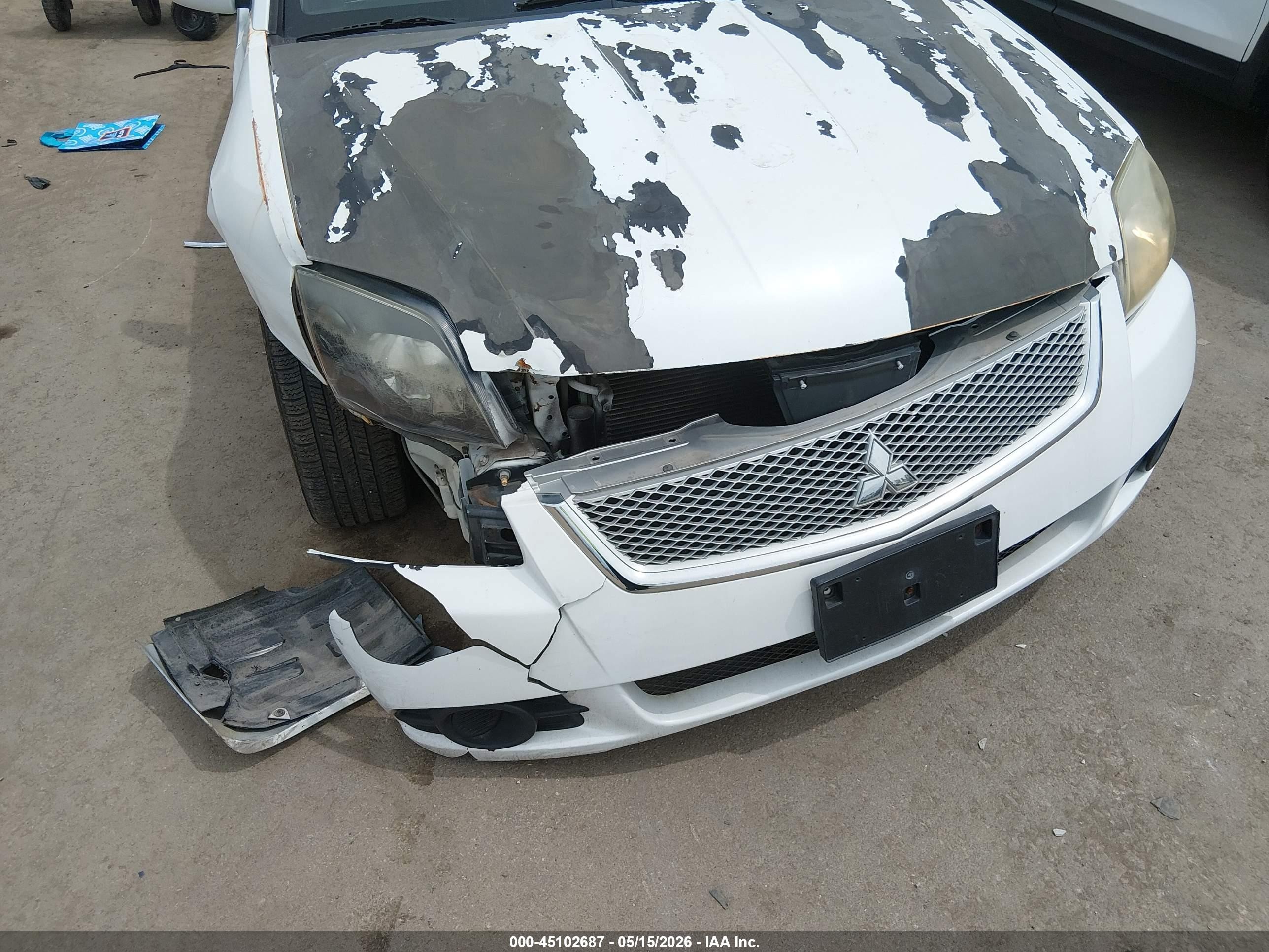2010 Mitsubishi Galant Fe Белый vin: 4A32B2FF7AE015817