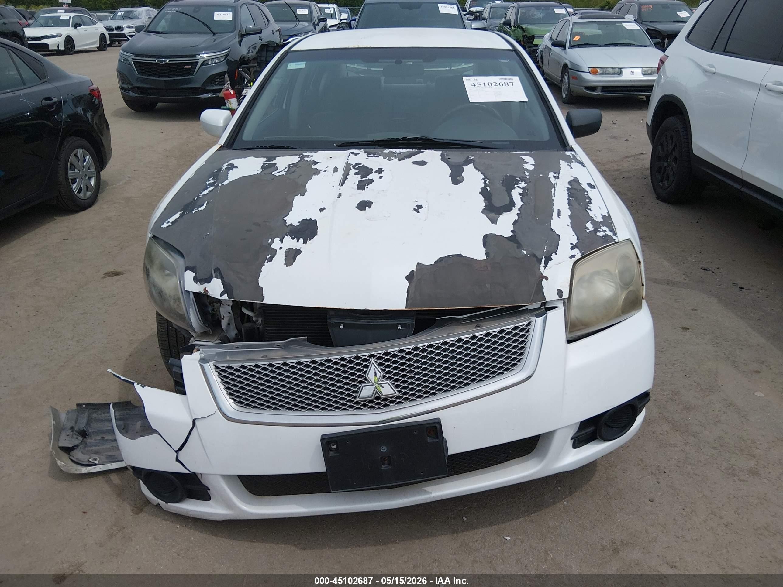 2010 Mitsubishi Galant Fe Белый vin: 4A32B2FF7AE015817