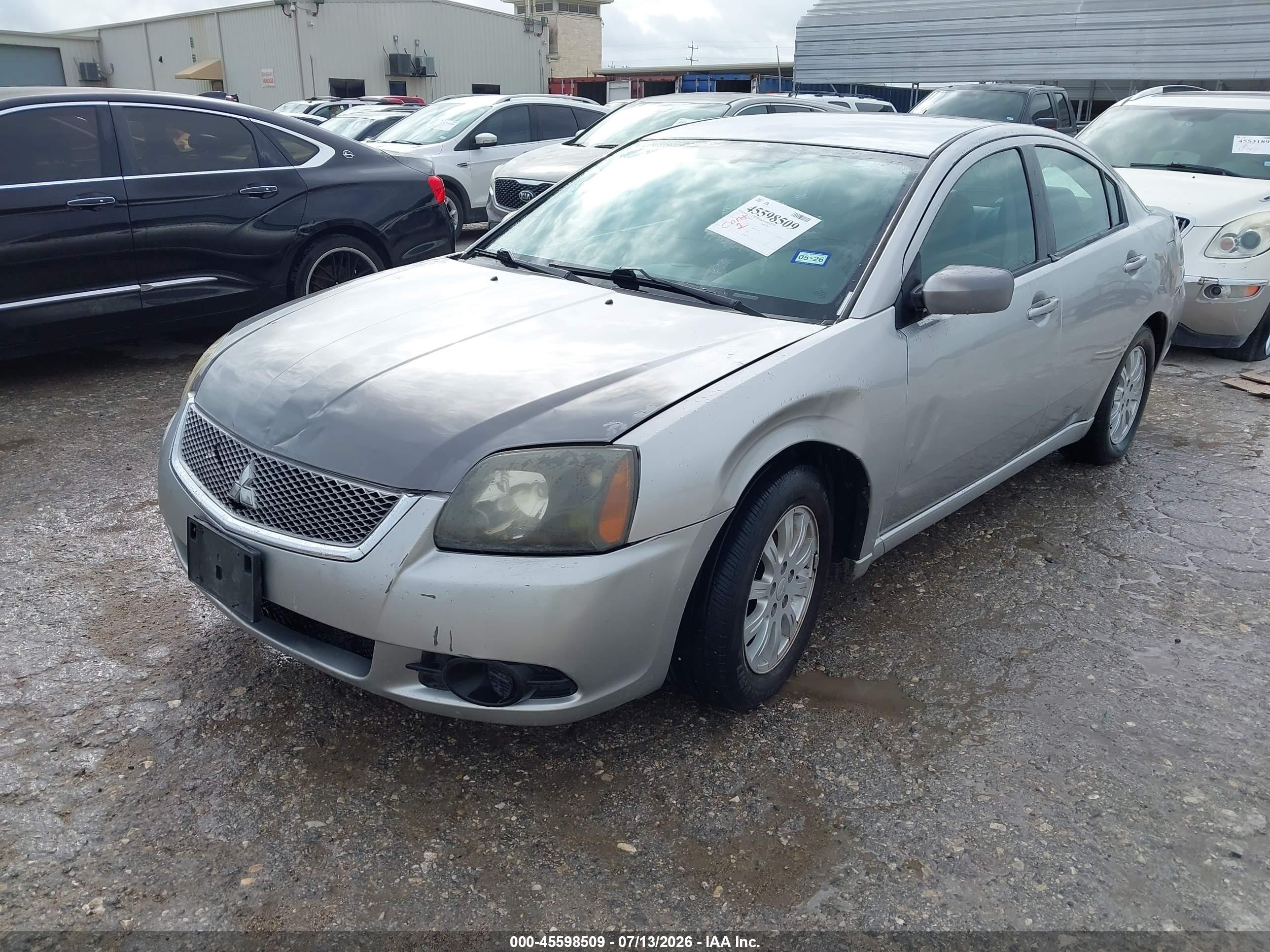 2011 Mitsubishi Galant Fe Silver vin: 4A32B2FF7BE018735