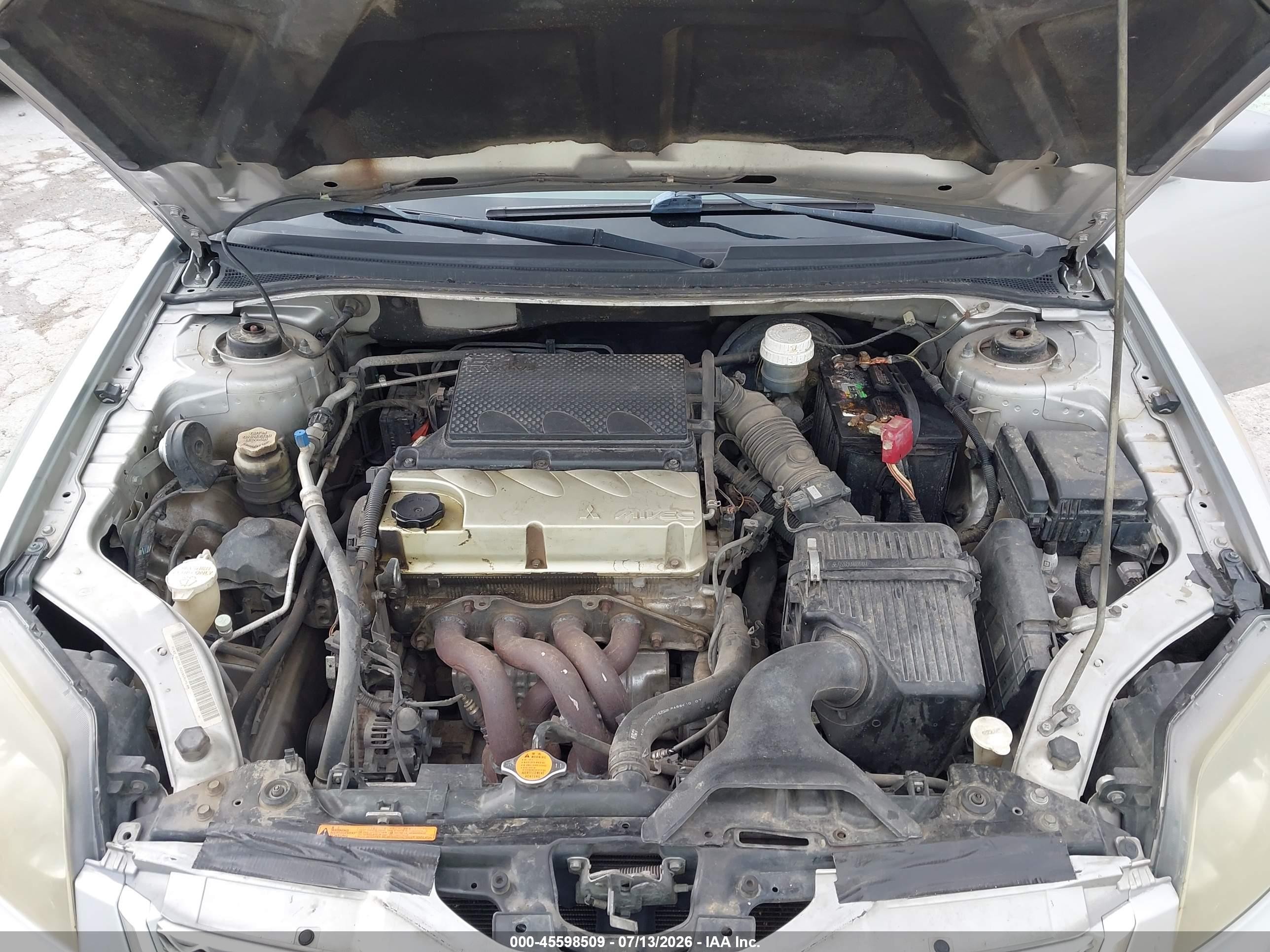 2011 Mitsubishi Galant Fe Silver vin: 4A32B2FF7BE018735