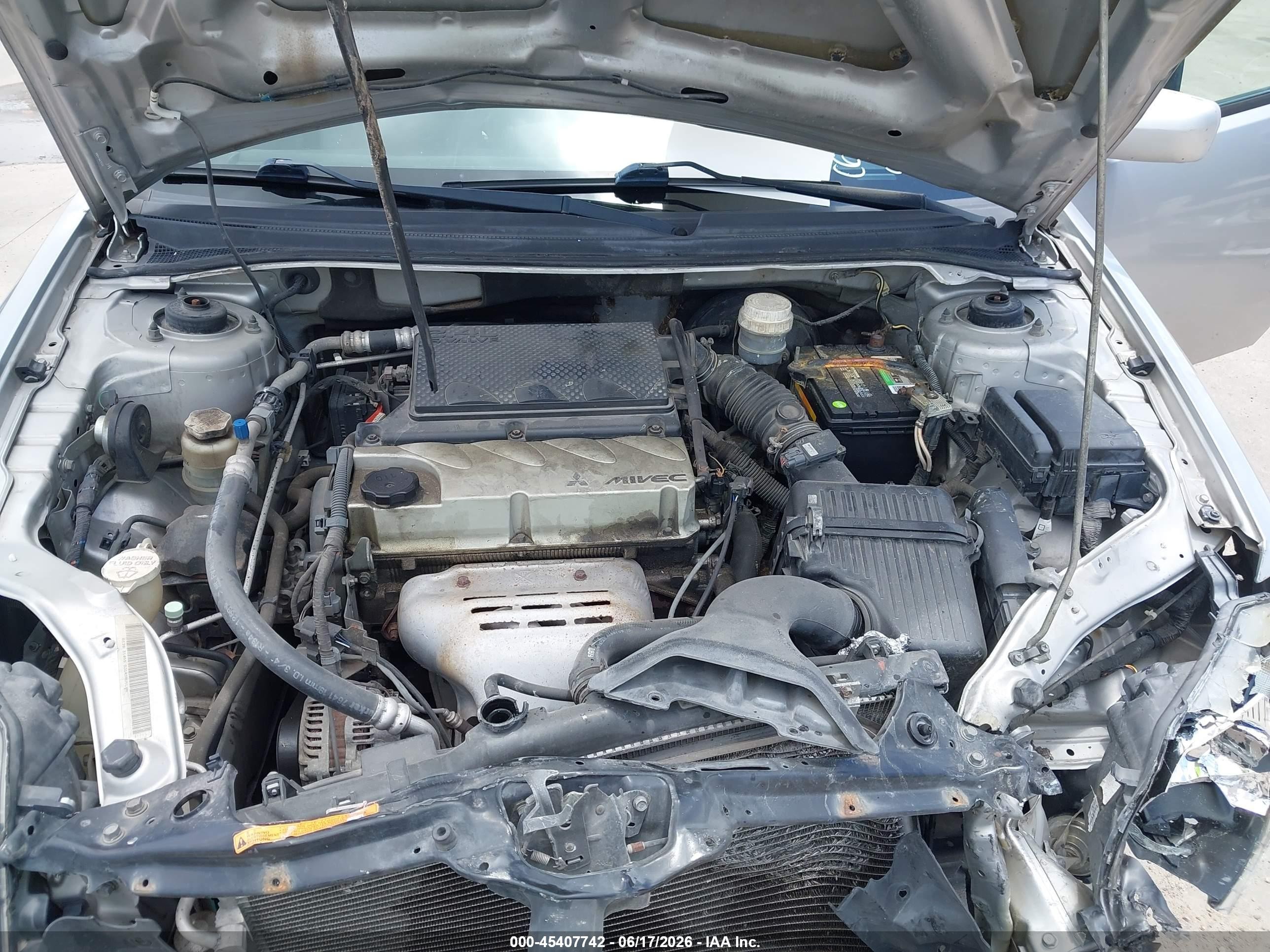 2010 Mitsubishi Galant Fe Silver vin: 4A32B2FF8AE002042