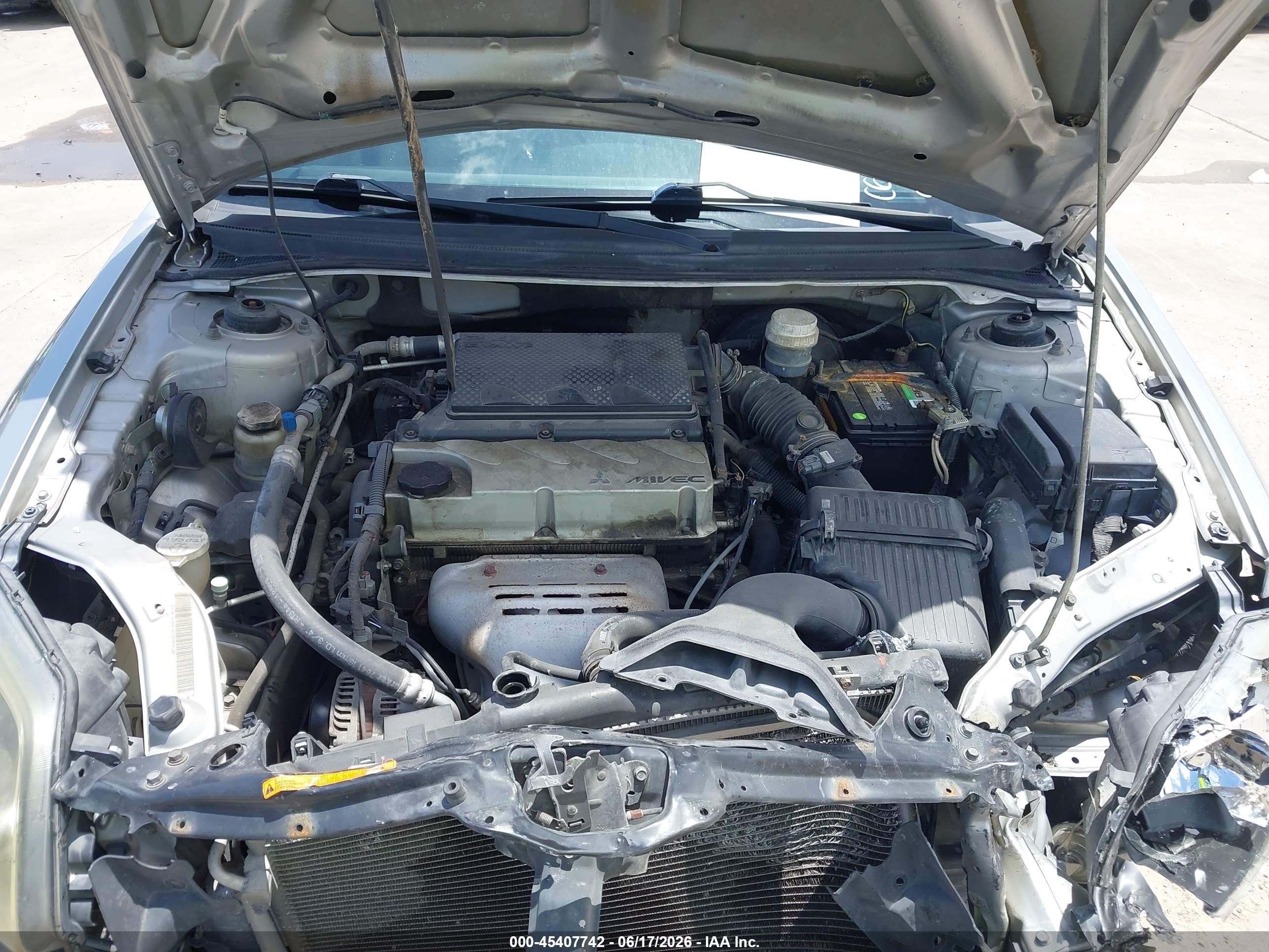 2010 Mitsubishi Galant Fe Silver vin: 4A32B2FF8AE002042