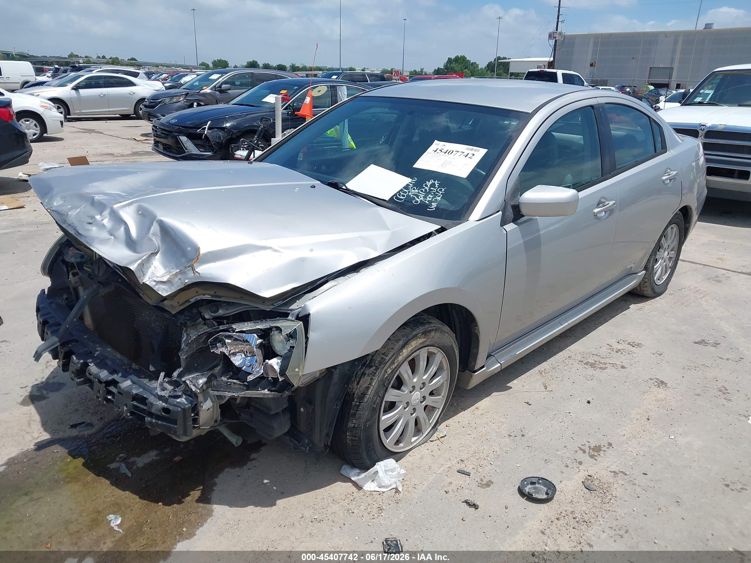 2010 Mitsubishi Galant Fe Silver vin: 4A32B2FF8AE002042