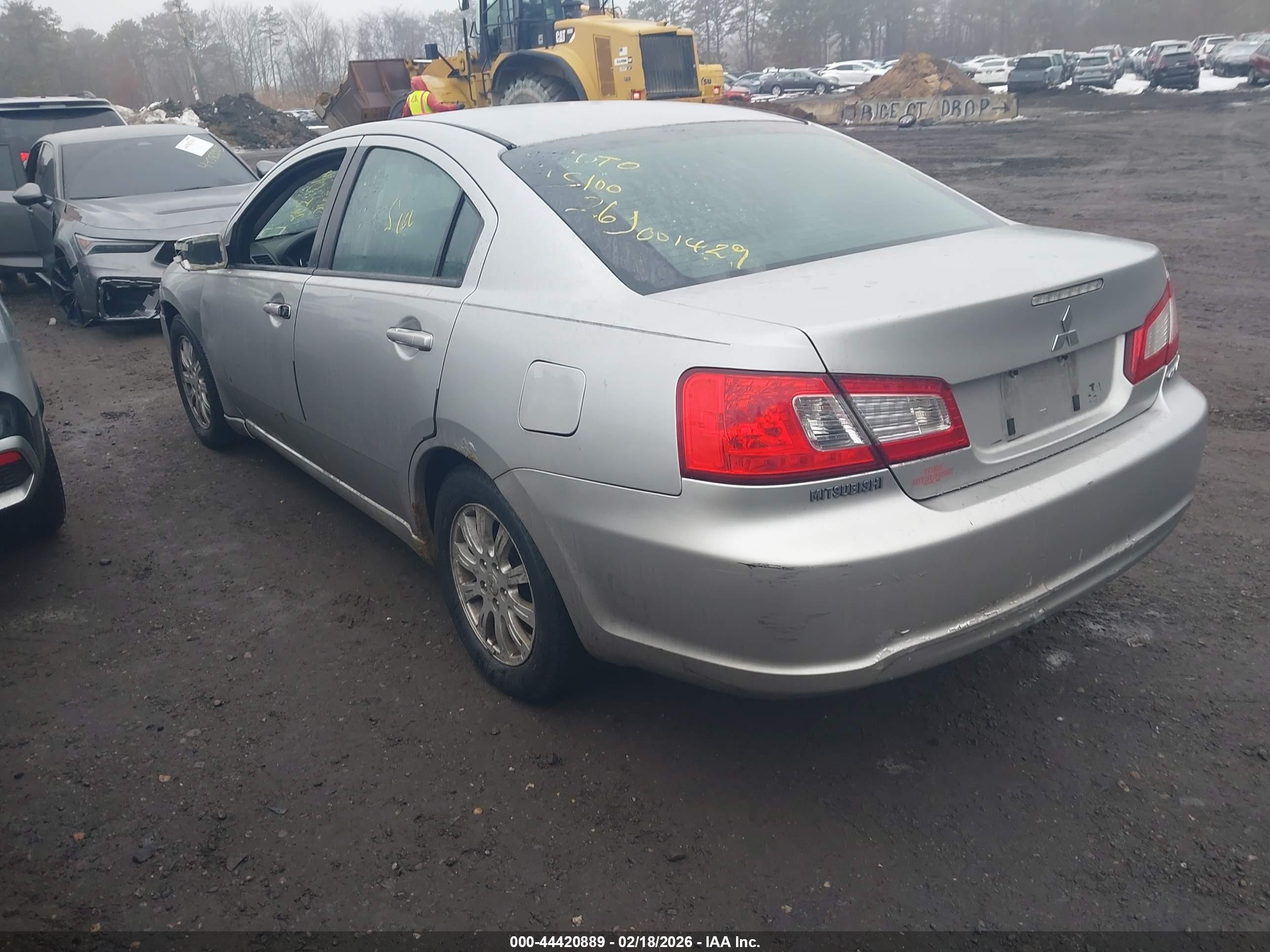 2011 Mitsubishi Galant Fe Gray vin: 4A32B2FF8BE021854