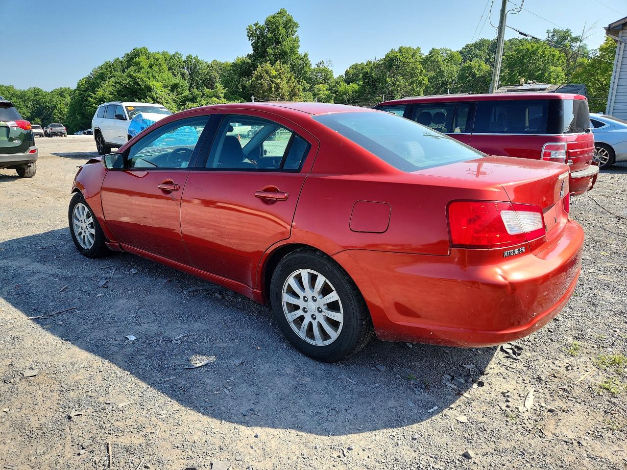 2012 Mitsubishi Galant Fe Red vin: 4A32B2FF8CE021192