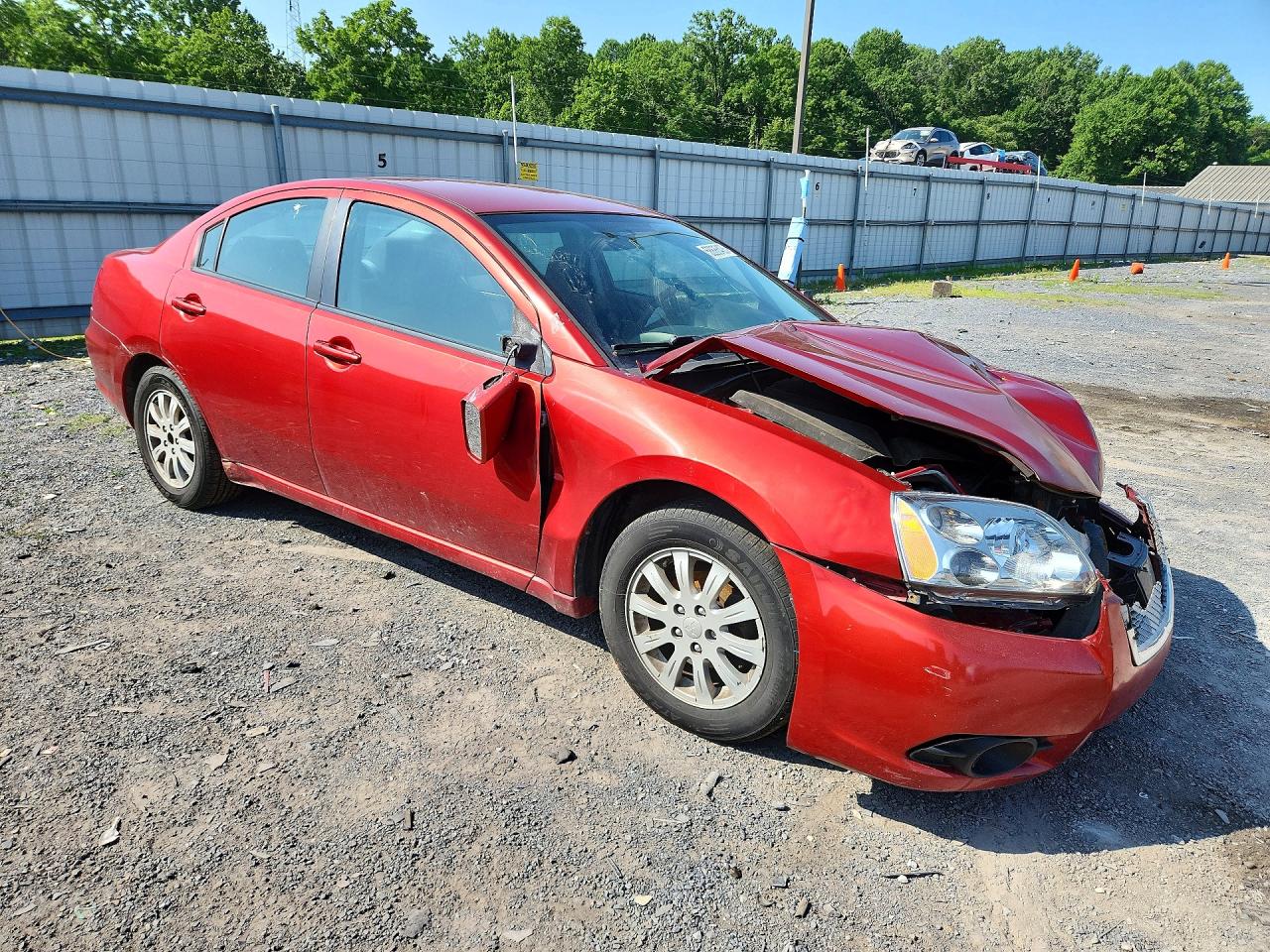 2012 Mitsubishi Galant Fe Red vin: 4A32B2FF8CE021192