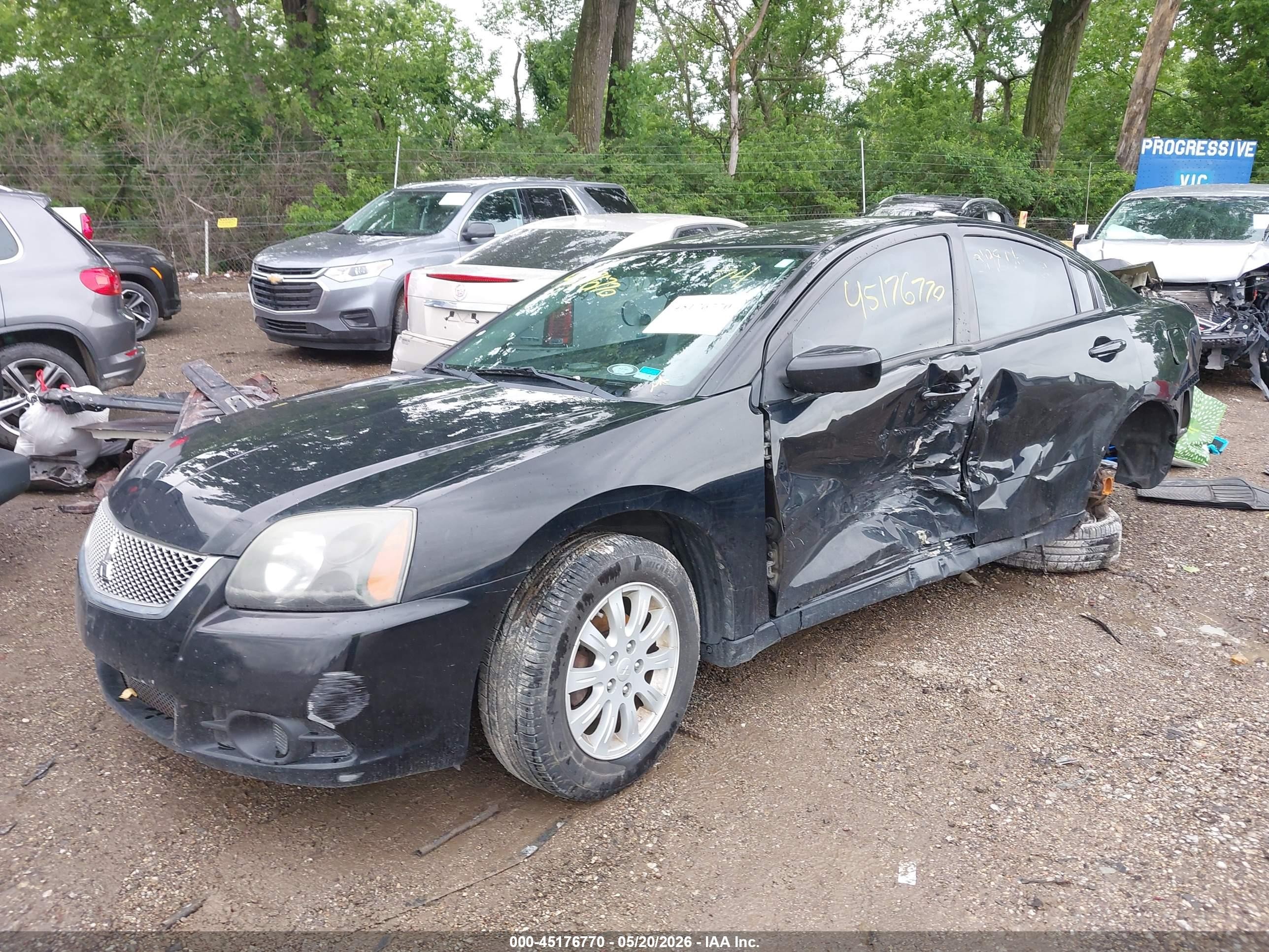 2011 Mitsubishi Galant Fe Черный vin: 4A32B2FF9BE019806