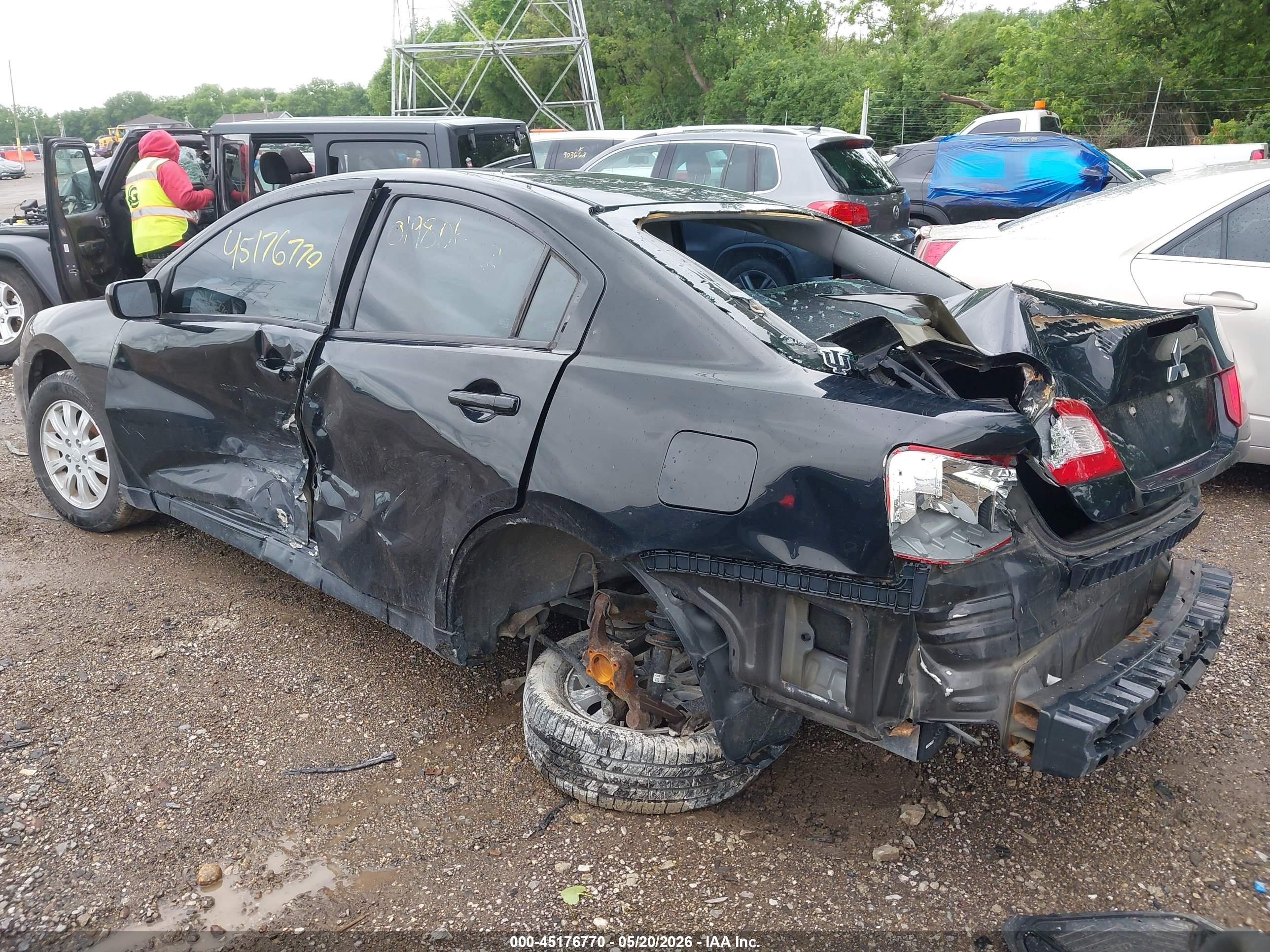 2011 Mitsubishi Galant Fe Черный vin: 4A32B2FF9BE019806