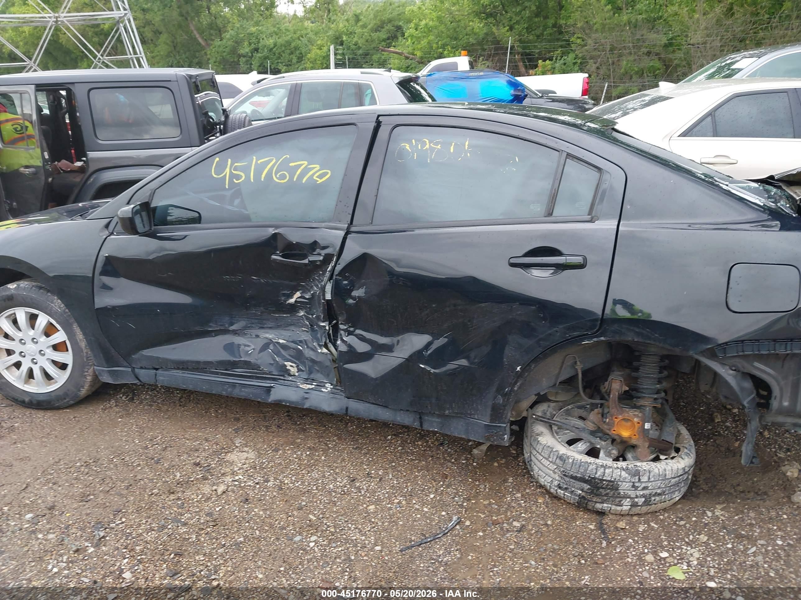 2011 Mitsubishi Galant Fe Черный vin: 4A32B2FF9BE019806
