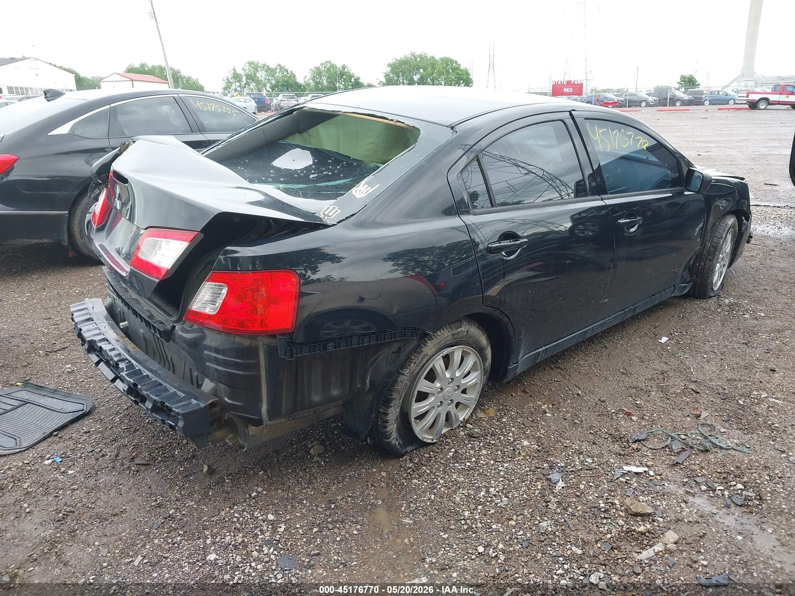 2011 Mitsubishi Galant Fe Черный vin: 4A32B2FF9BE019806