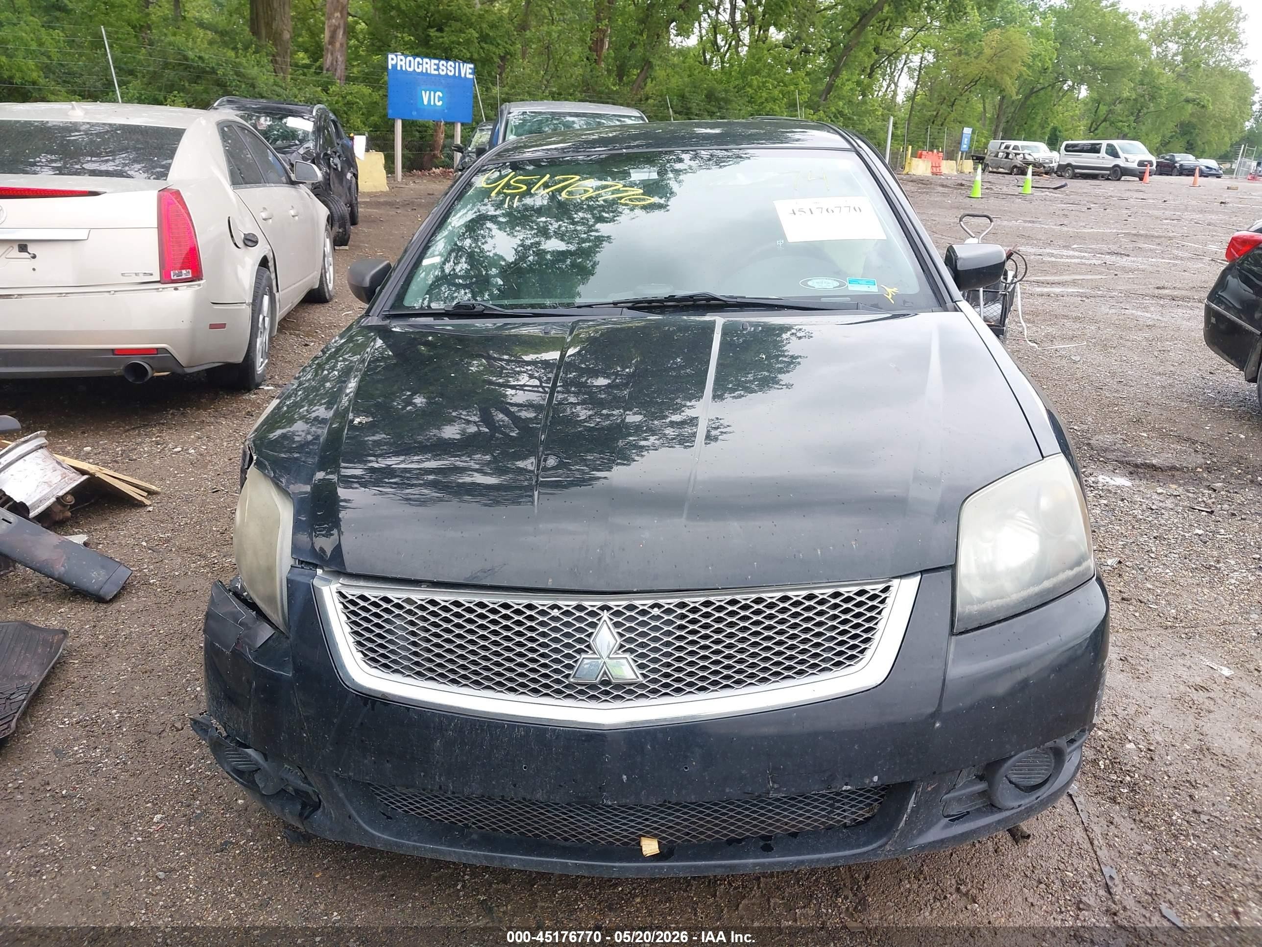 2011 Mitsubishi Galant Fe Черный vin: 4A32B2FF9BE019806