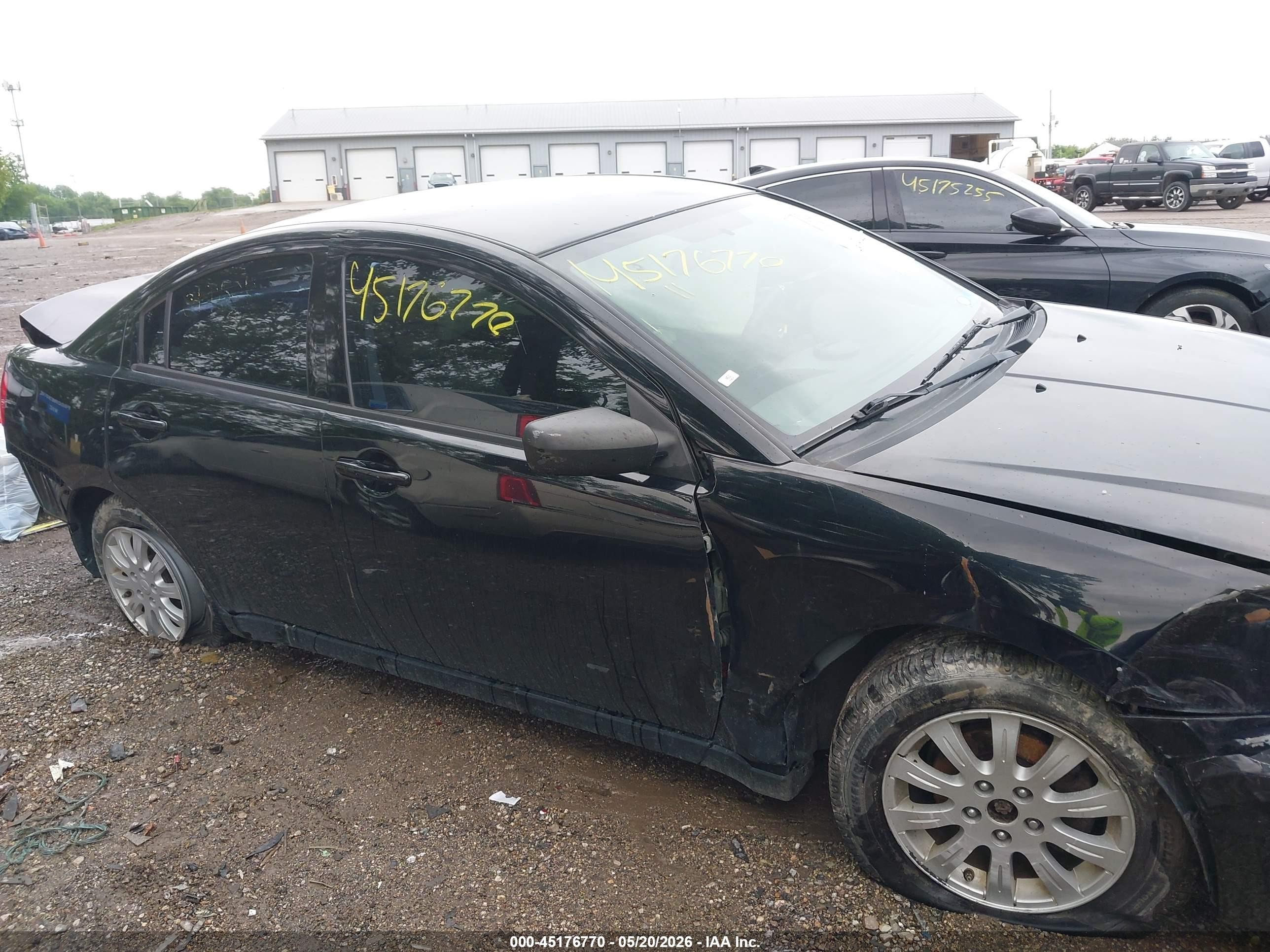 2011 Mitsubishi Galant Fe Черный vin: 4A32B2FF9BE019806