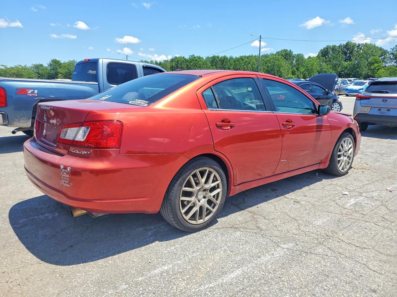 2012 Mitsubishi Galant Es Red vin: 4A32B3FF0CE010287