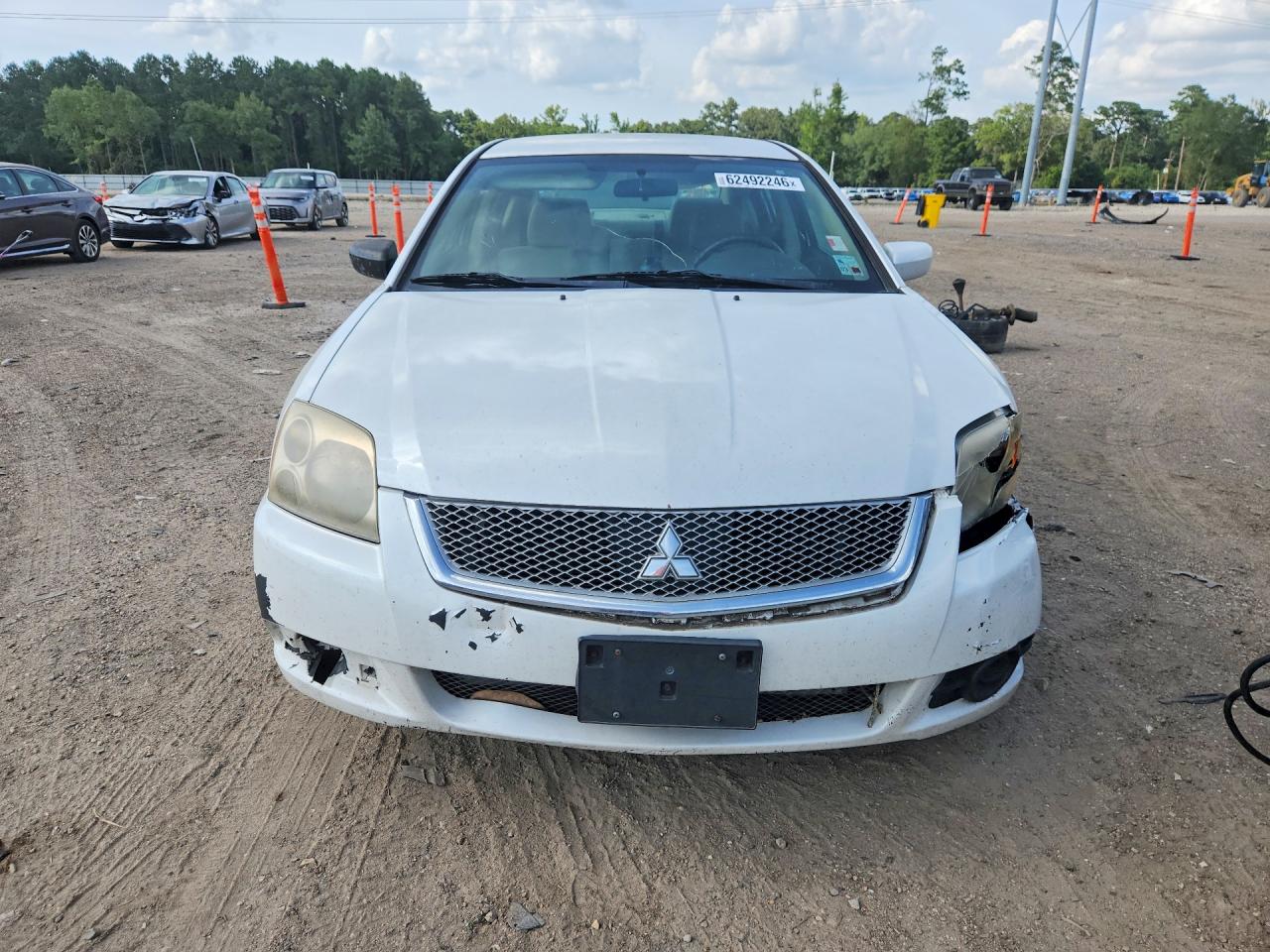 2012 Mitsubishi Galant Es Белый vin: 4A32B3FF0CE013741