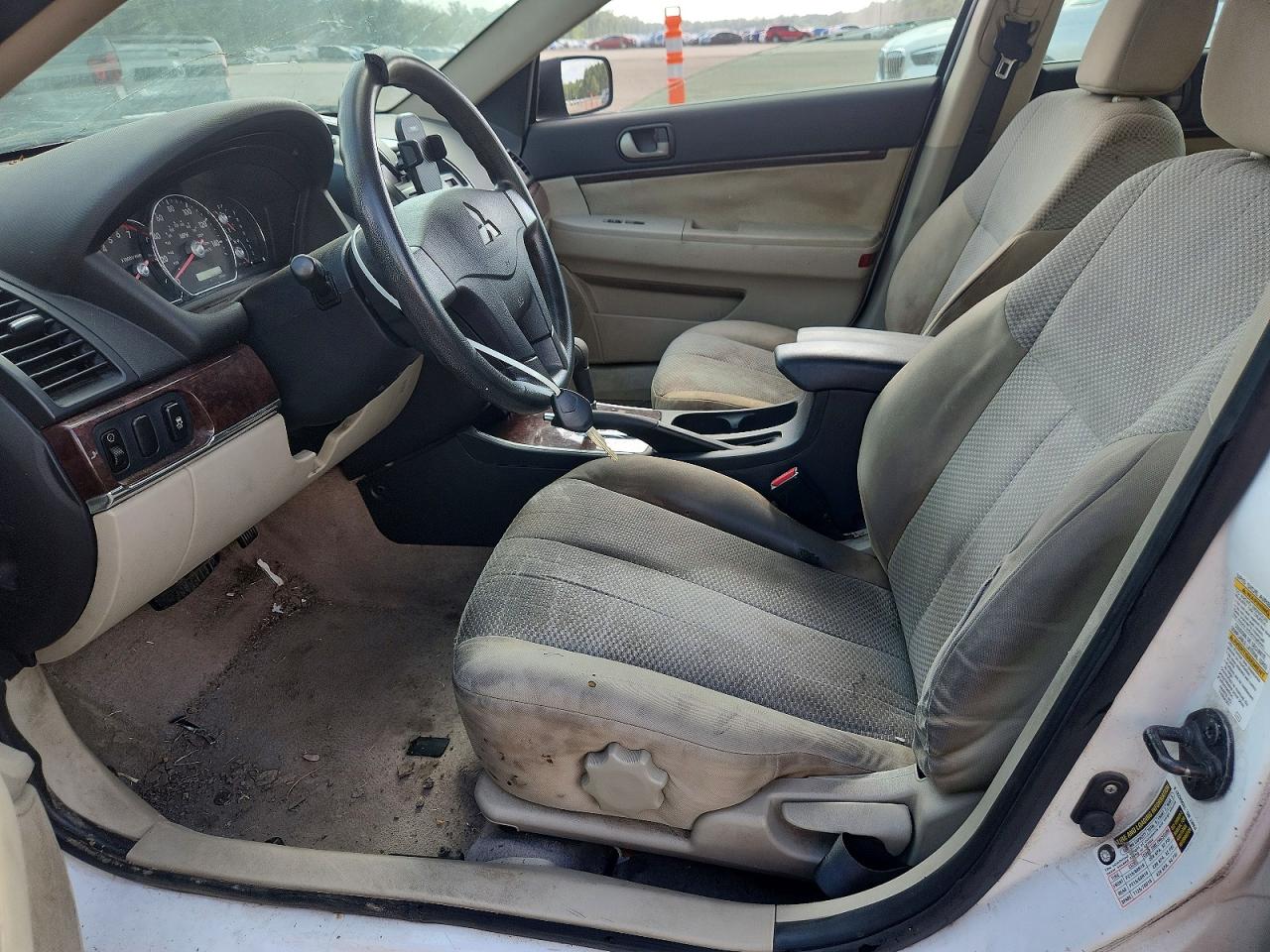 2012 Mitsubishi Galant Es Белый vin: 4A32B3FF0CE013741