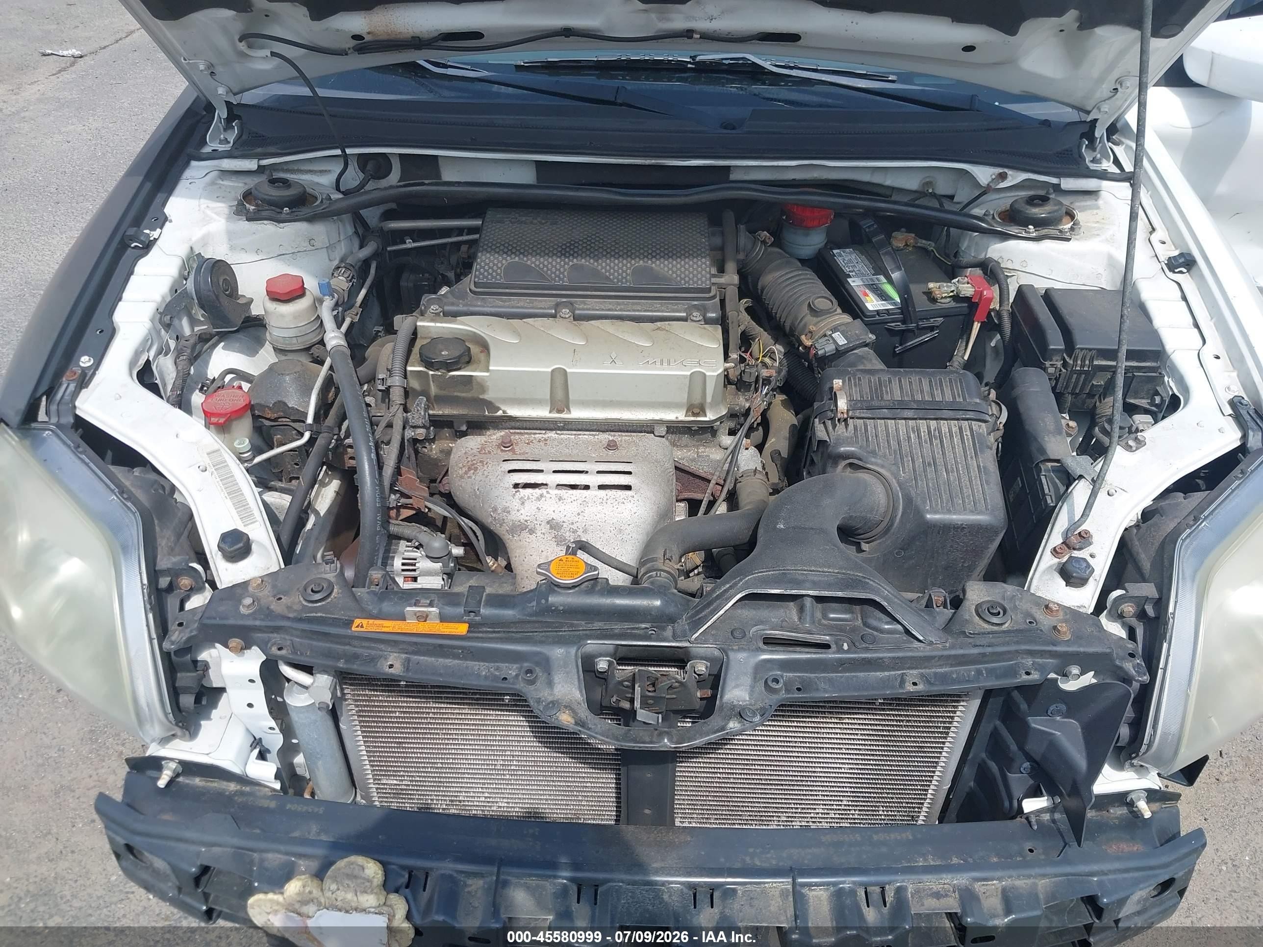 2012 Mitsubishi Galant Es/se White vin: 4A32B3FF0CE021208