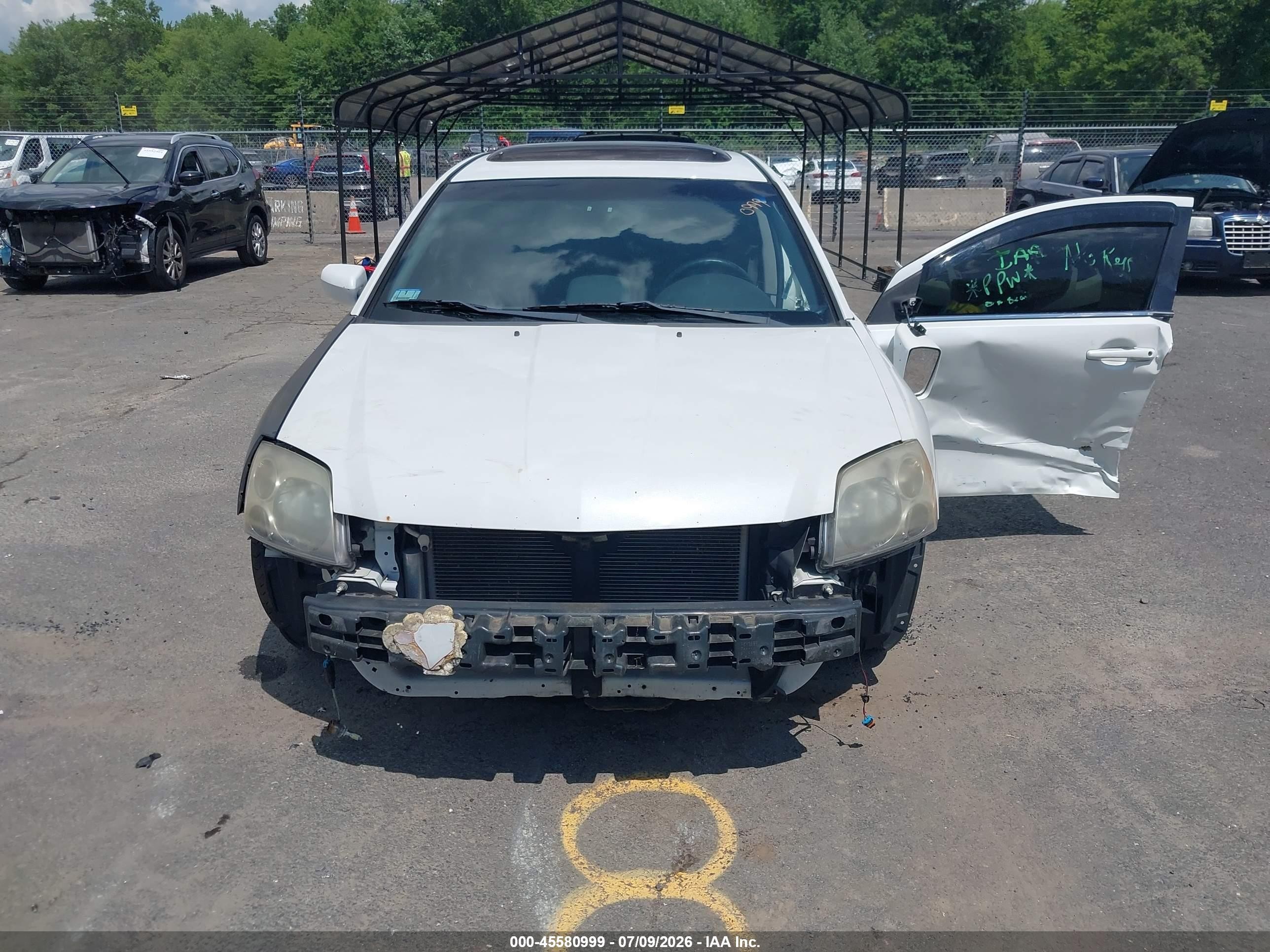 2012 Mitsubishi Galant Es/se White vin: 4A32B3FF0CE021208