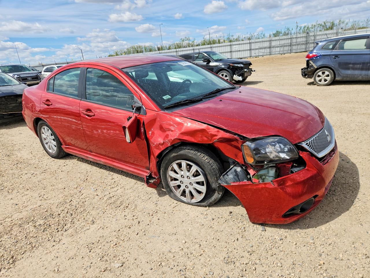 2010 Mitsubishi Galant Es Red vin: 4A32B3FF1AE601001