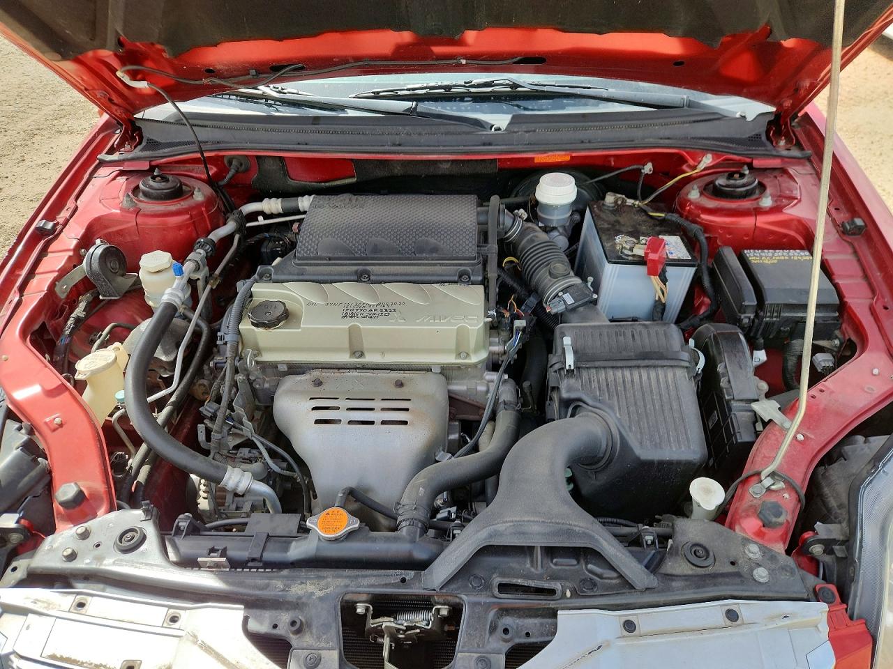 2010 Mitsubishi Galant Es Red vin: 4A32B3FF1AE601001