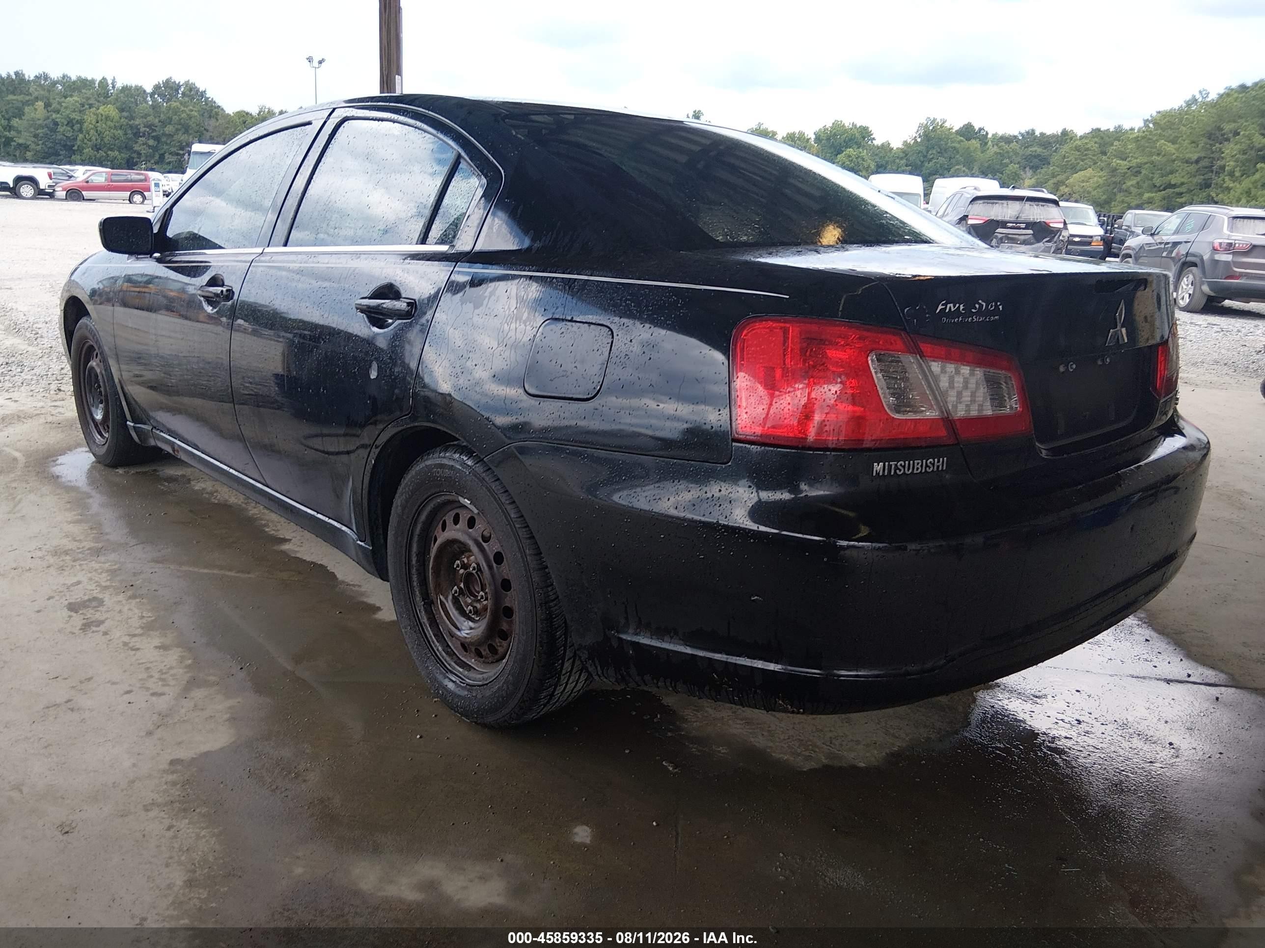 2012 Mitsubishi Galant Es/se Black vin: 4A32B3FF1CE023811