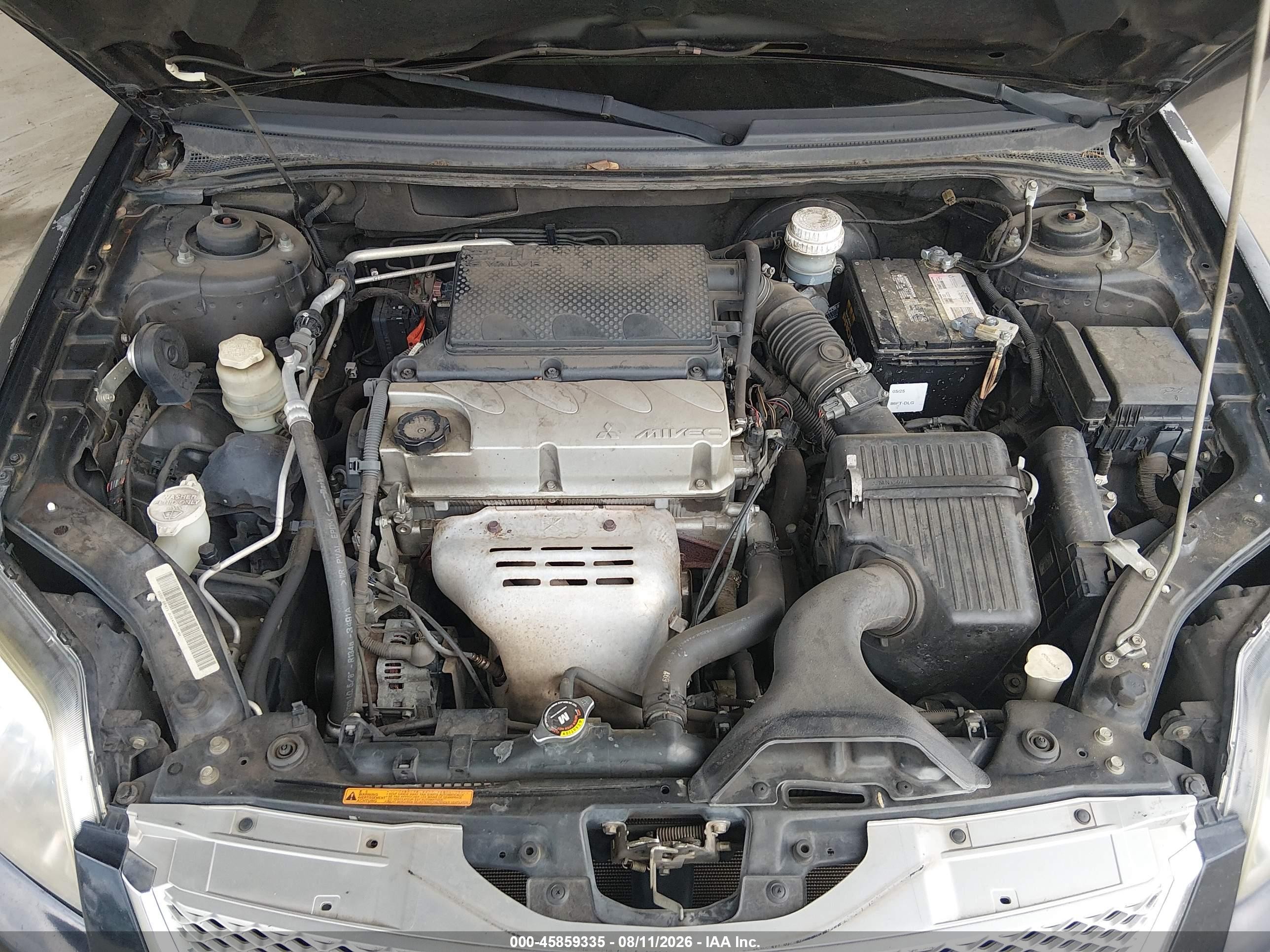 2012 Mitsubishi Galant Es/se Black vin: 4A32B3FF1CE023811