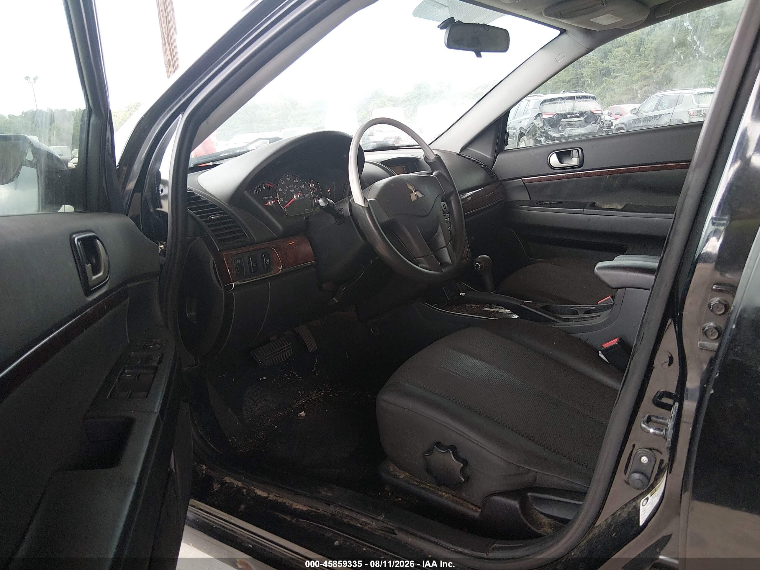 2012 Mitsubishi Galant Es/se Black vin: 4A32B3FF1CE023811