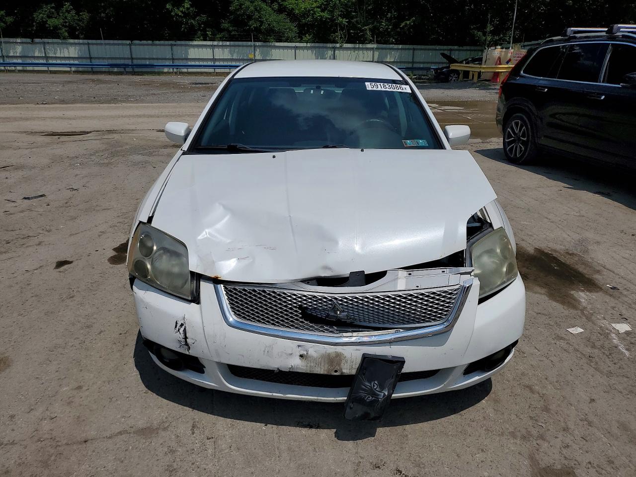 2012 Mitsubishi Galant Es Белый vin: 4A32B3FF1CE024554