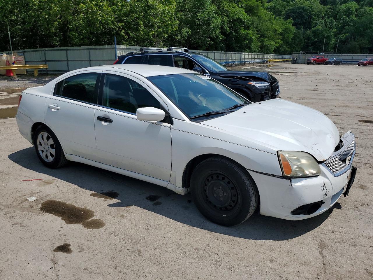 2012 Mitsubishi Galant Es Белый vin: 4A32B3FF1CE024554