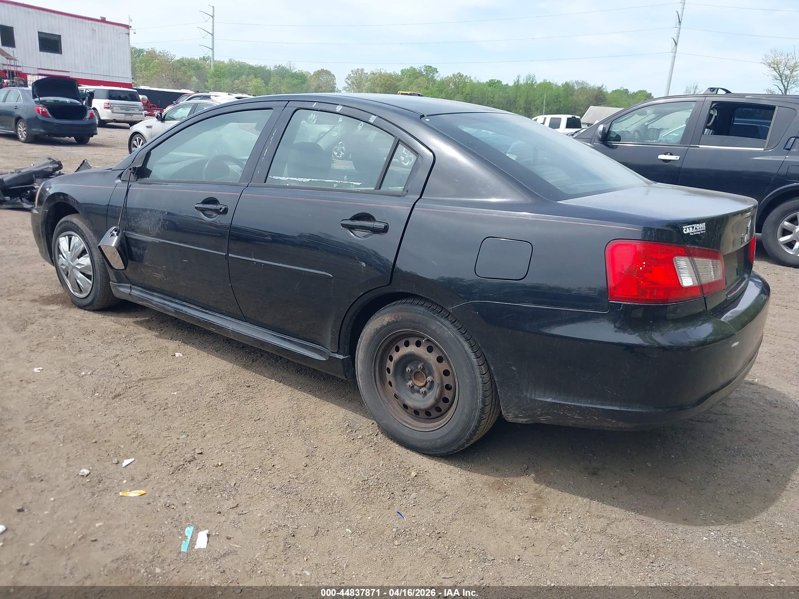 2010 Mitsubishi Galant Es/se Черный vin: 4A32B3FF2AE003872
