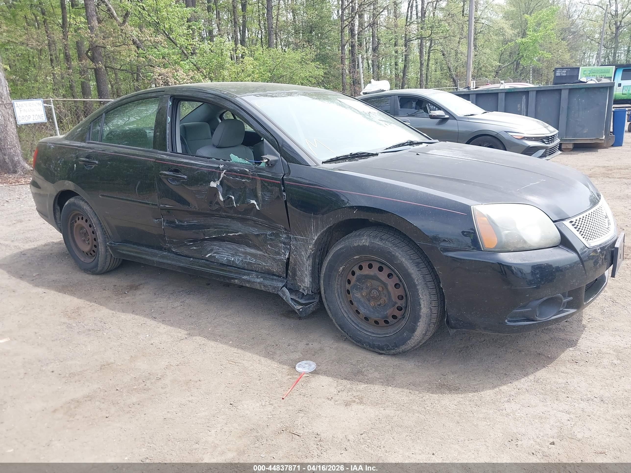 2010 Mitsubishi Galant Es/se Черный vin: 4A32B3FF2AE003872