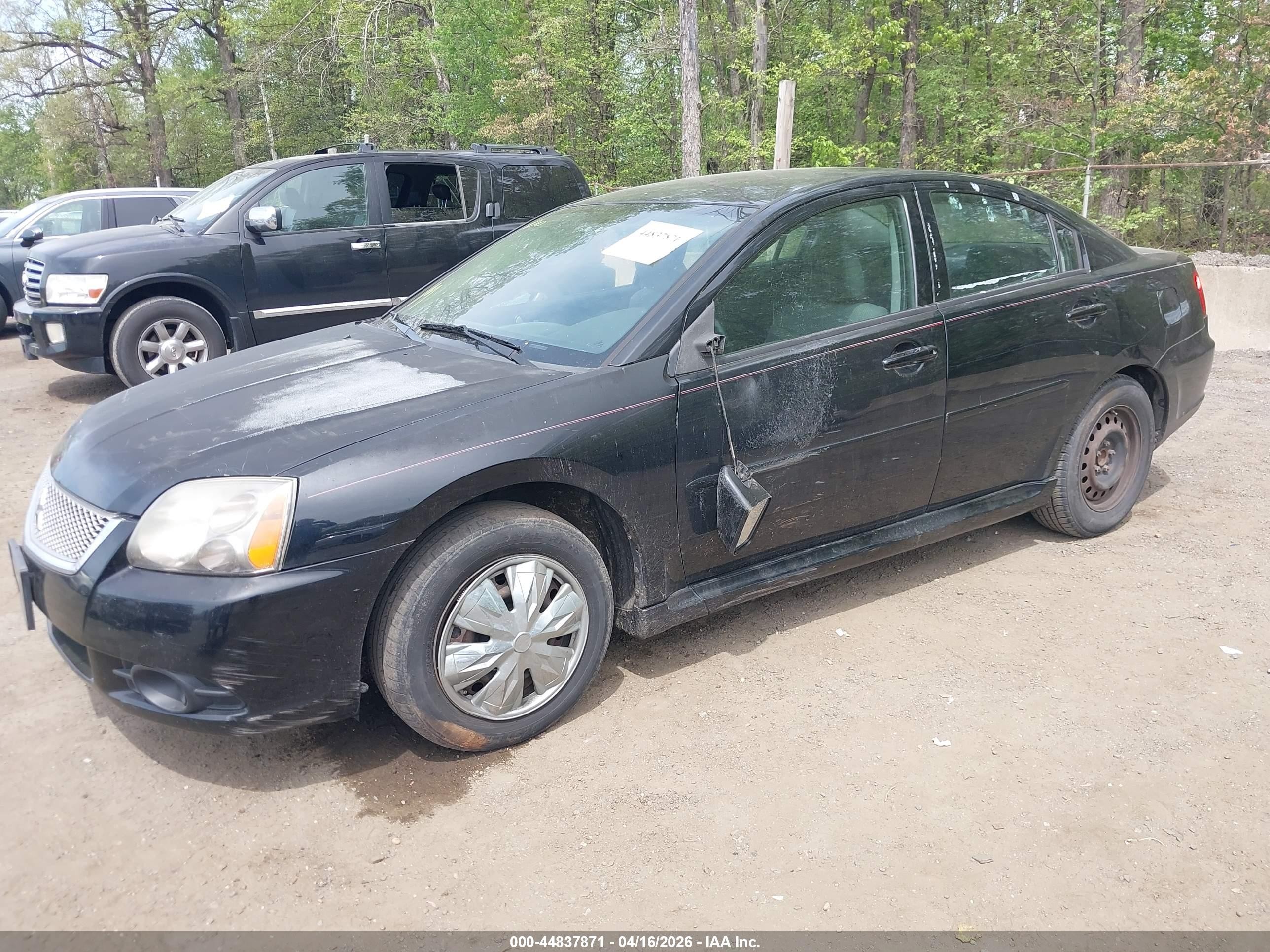 2010 Mitsubishi Galant Es/se Черный vin: 4A32B3FF2AE003872