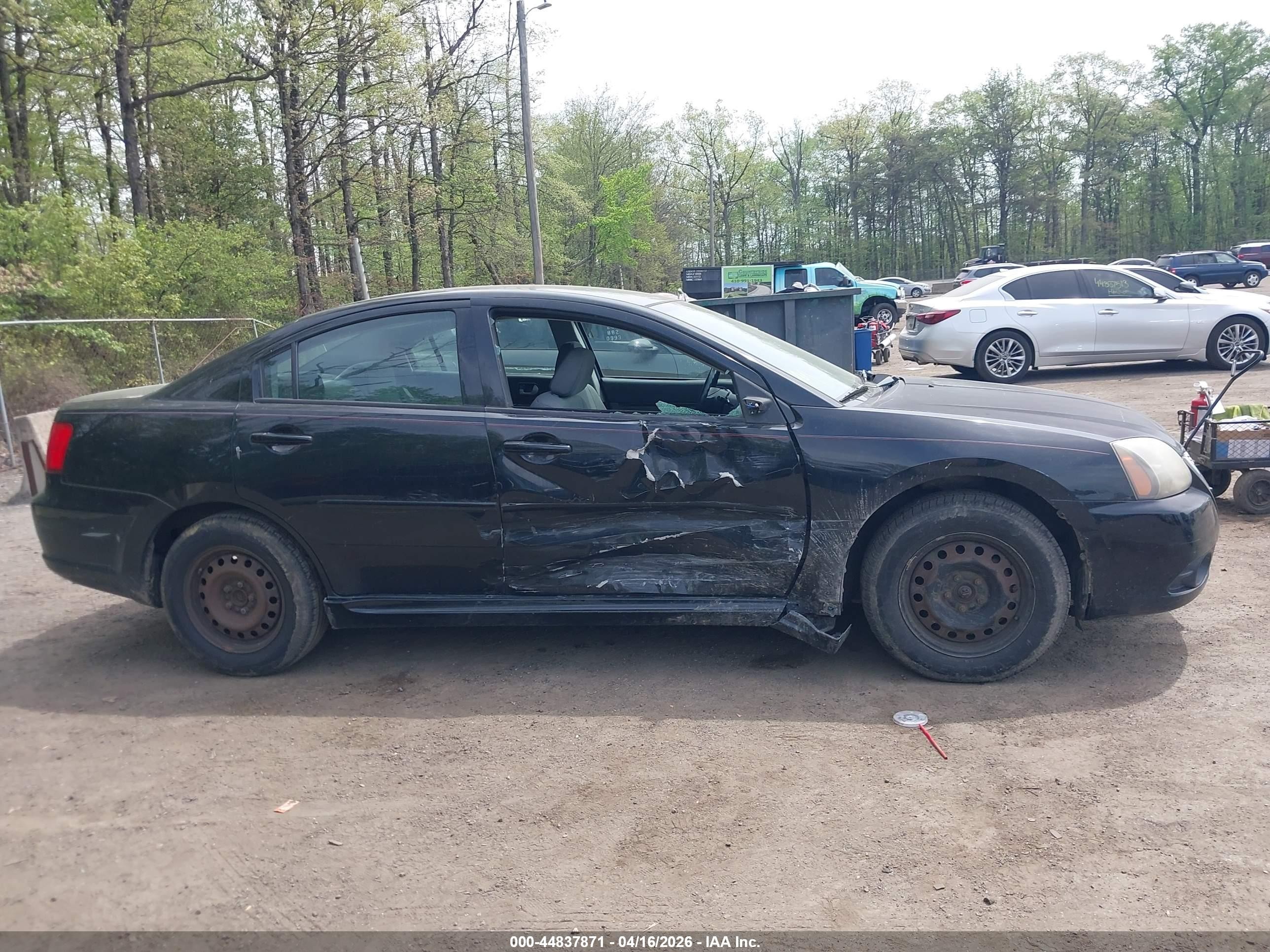 2010 Mitsubishi Galant Es/se Черный vin: 4A32B3FF2AE003872