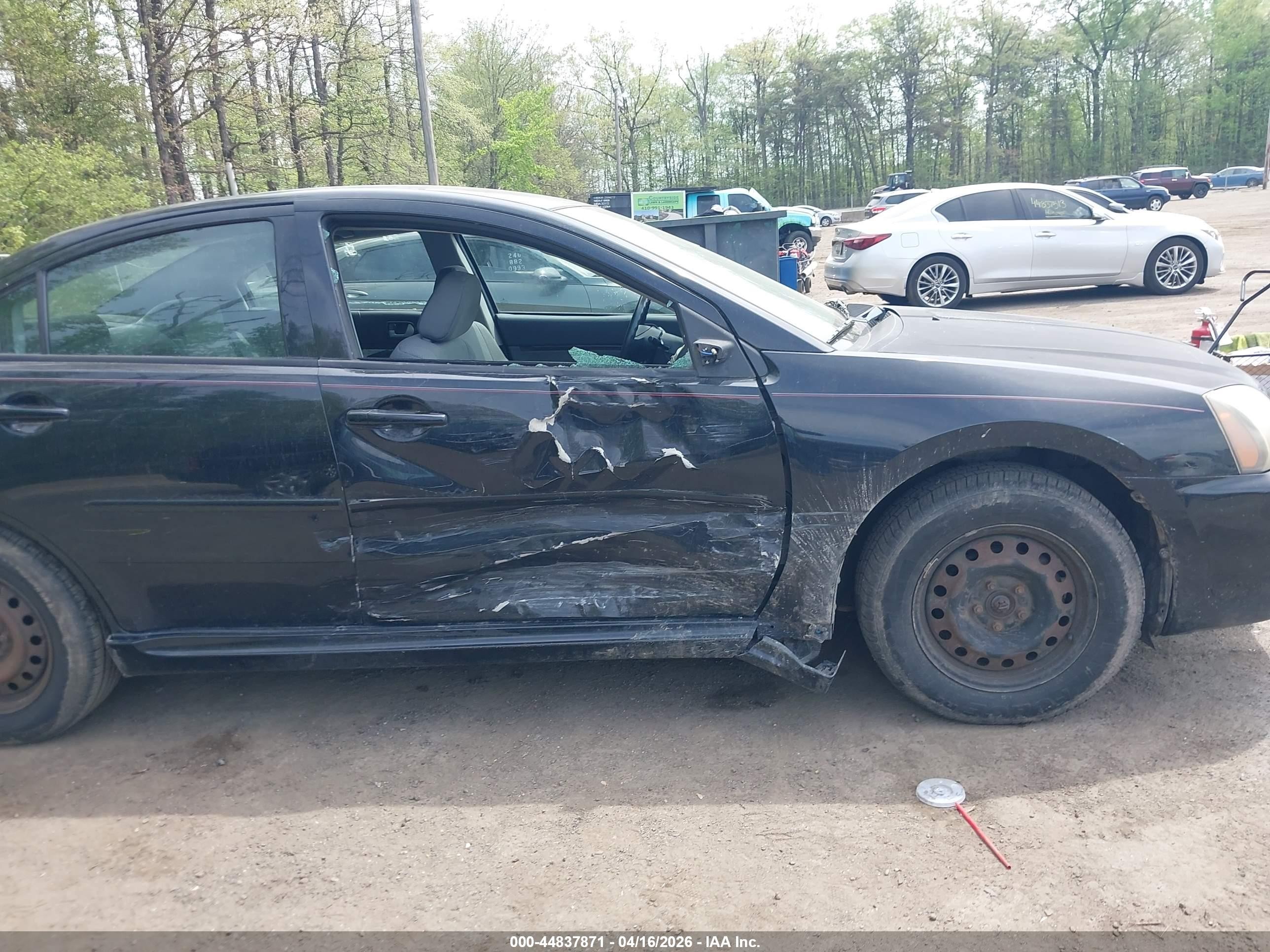 2010 Mitsubishi Galant Es/se Черный vin: 4A32B3FF2AE003872