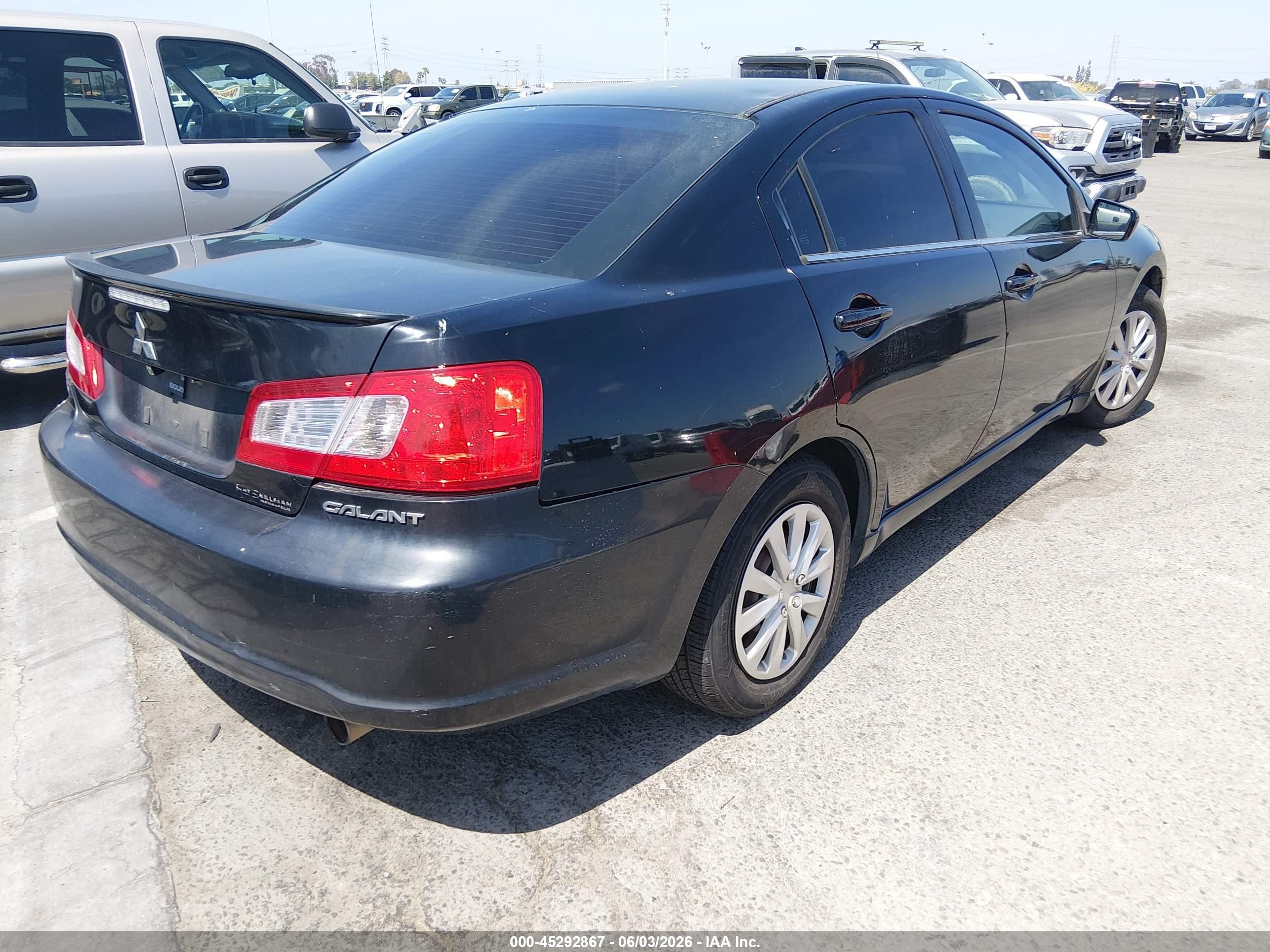 2011 Mitsubishi Galant Es/se Black vin: 4A32B3FF2BE007390