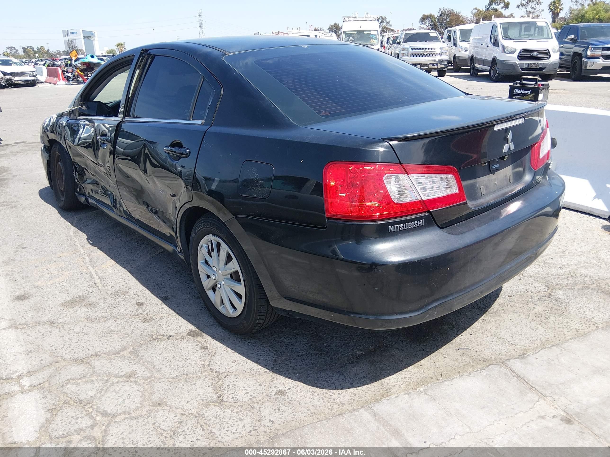 2011 Mitsubishi Galant Es/se Black vin: 4A32B3FF2BE007390