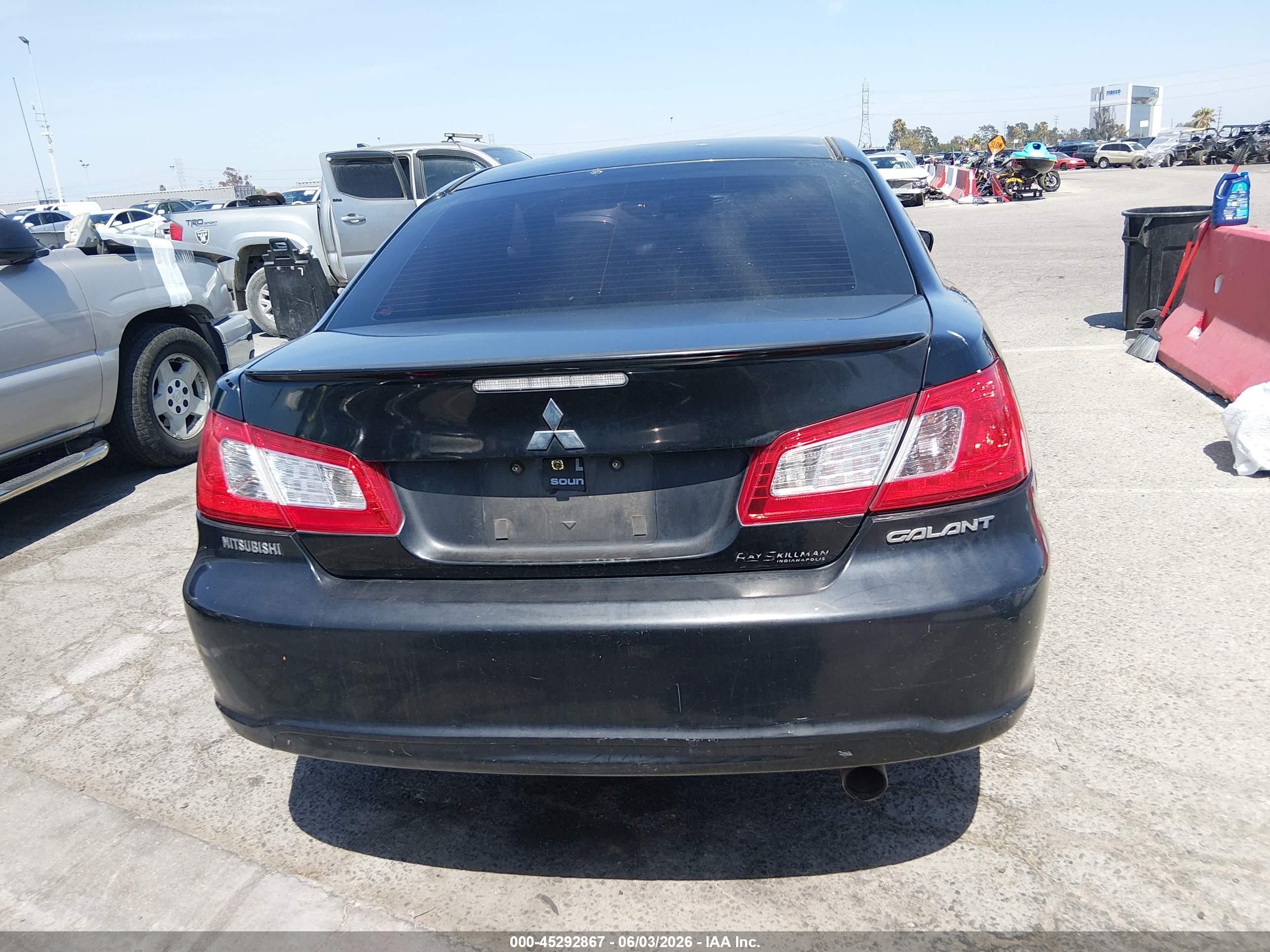 2011 Mitsubishi Galant Es/se Black vin: 4A32B3FF2BE007390