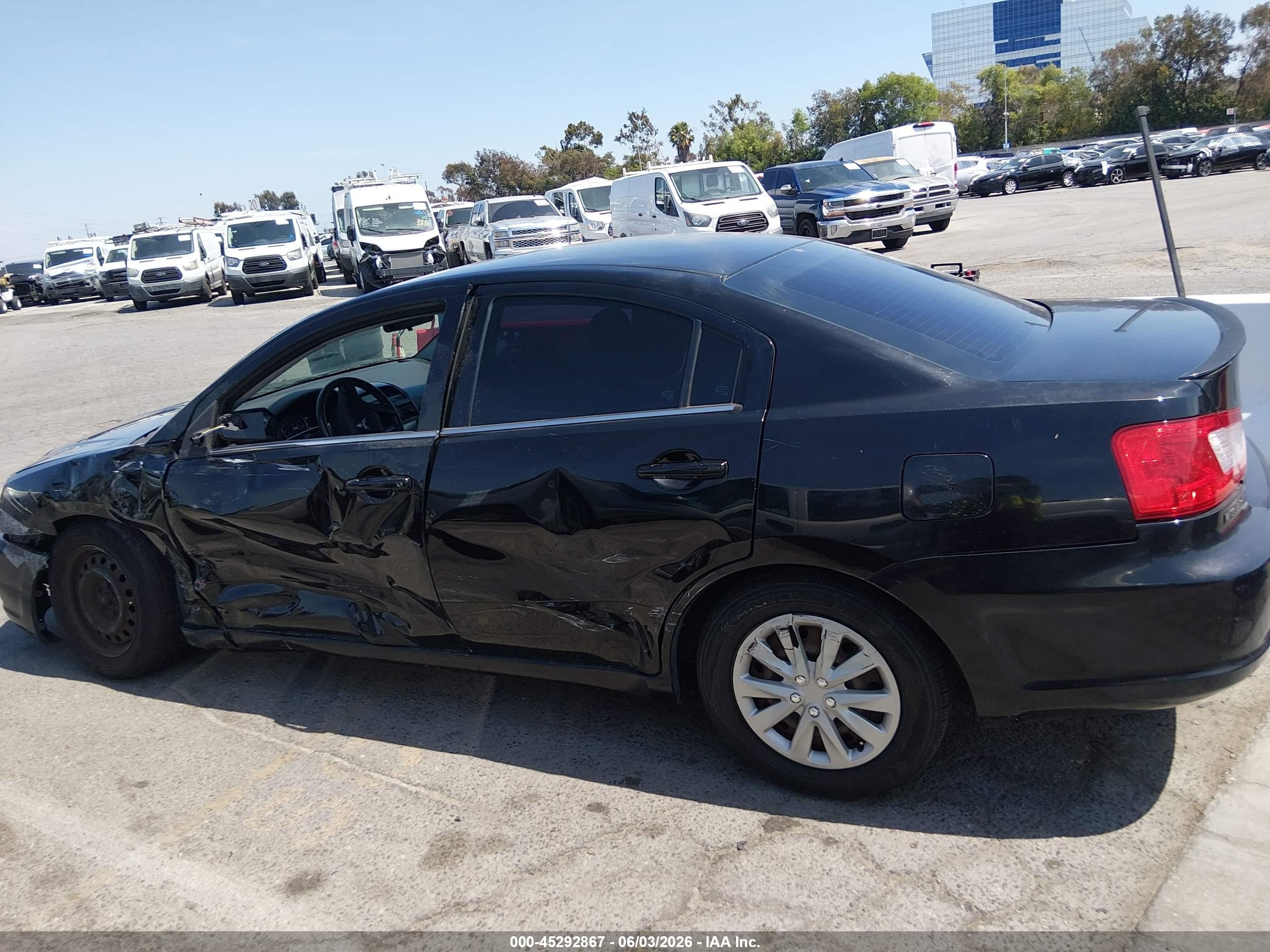 2011 Mitsubishi Galant Es/se Black vin: 4A32B3FF2BE007390