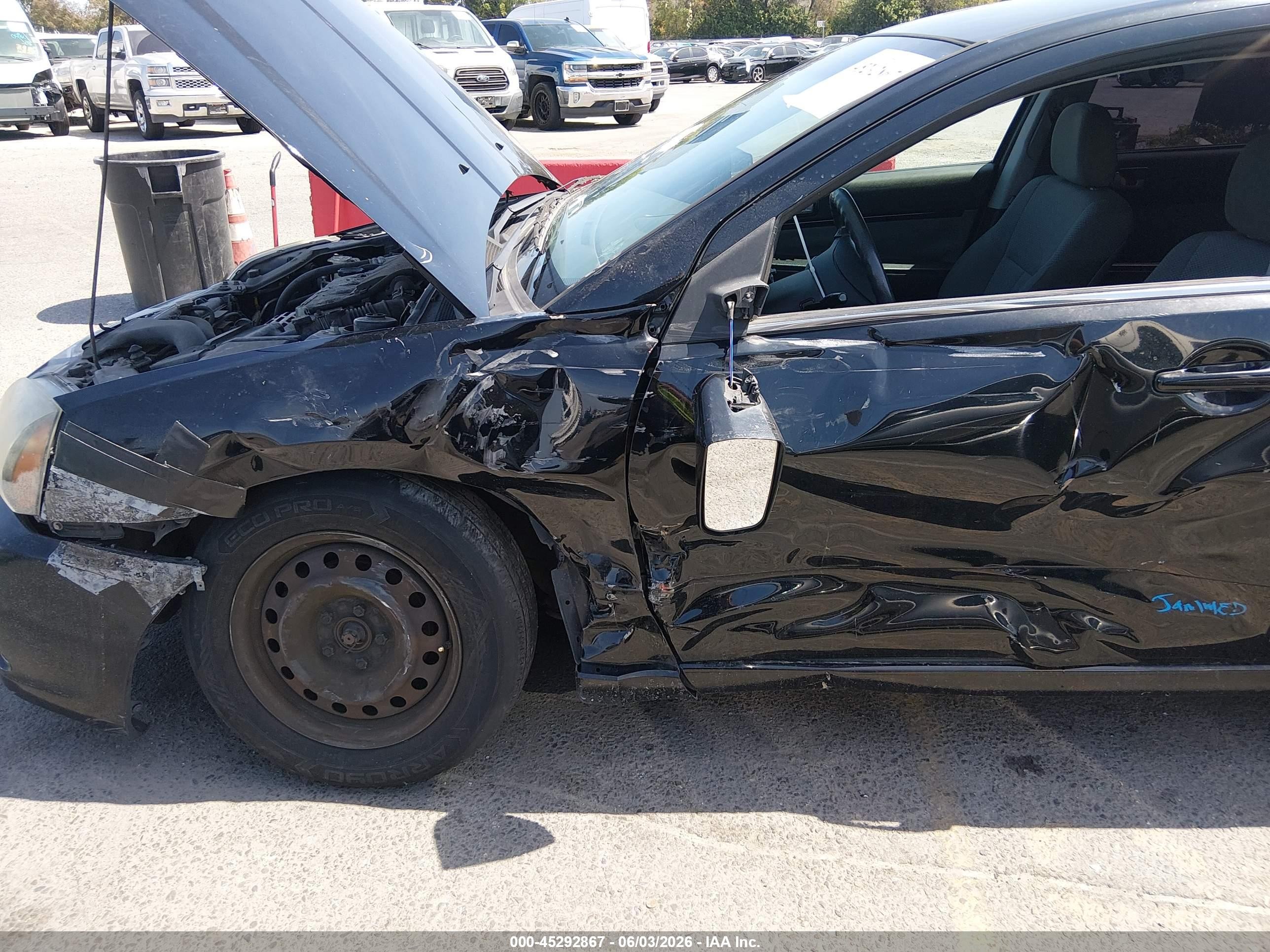 2011 Mitsubishi Galant Es/se Black vin: 4A32B3FF2BE007390