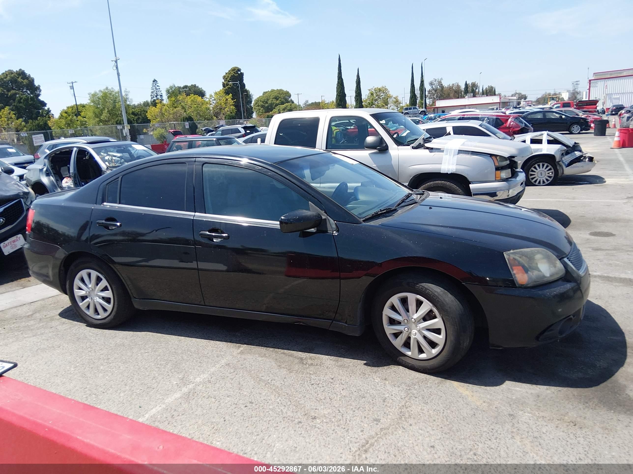 2011 Mitsubishi Galant Es/se Black vin: 4A32B3FF2BE007390