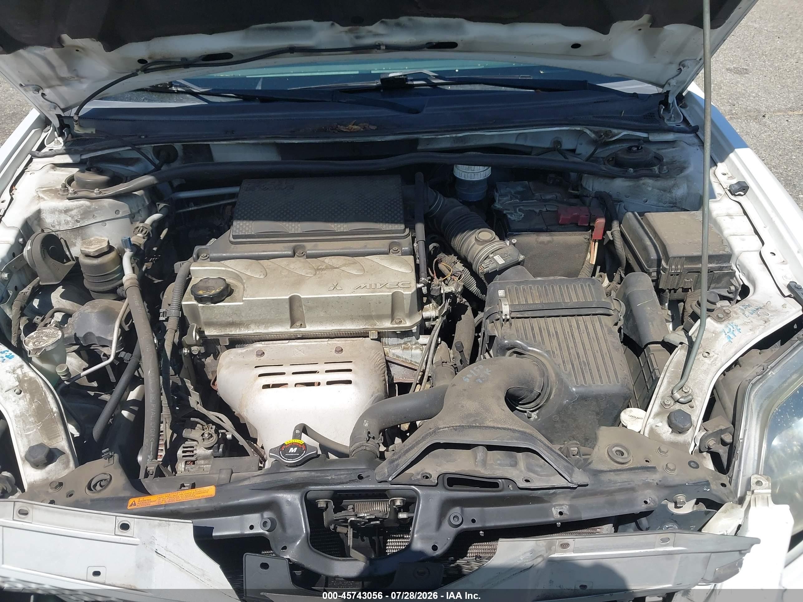 2012 Mitsubishi Galant Es/se White vin: 4A32B3FF2CE012042