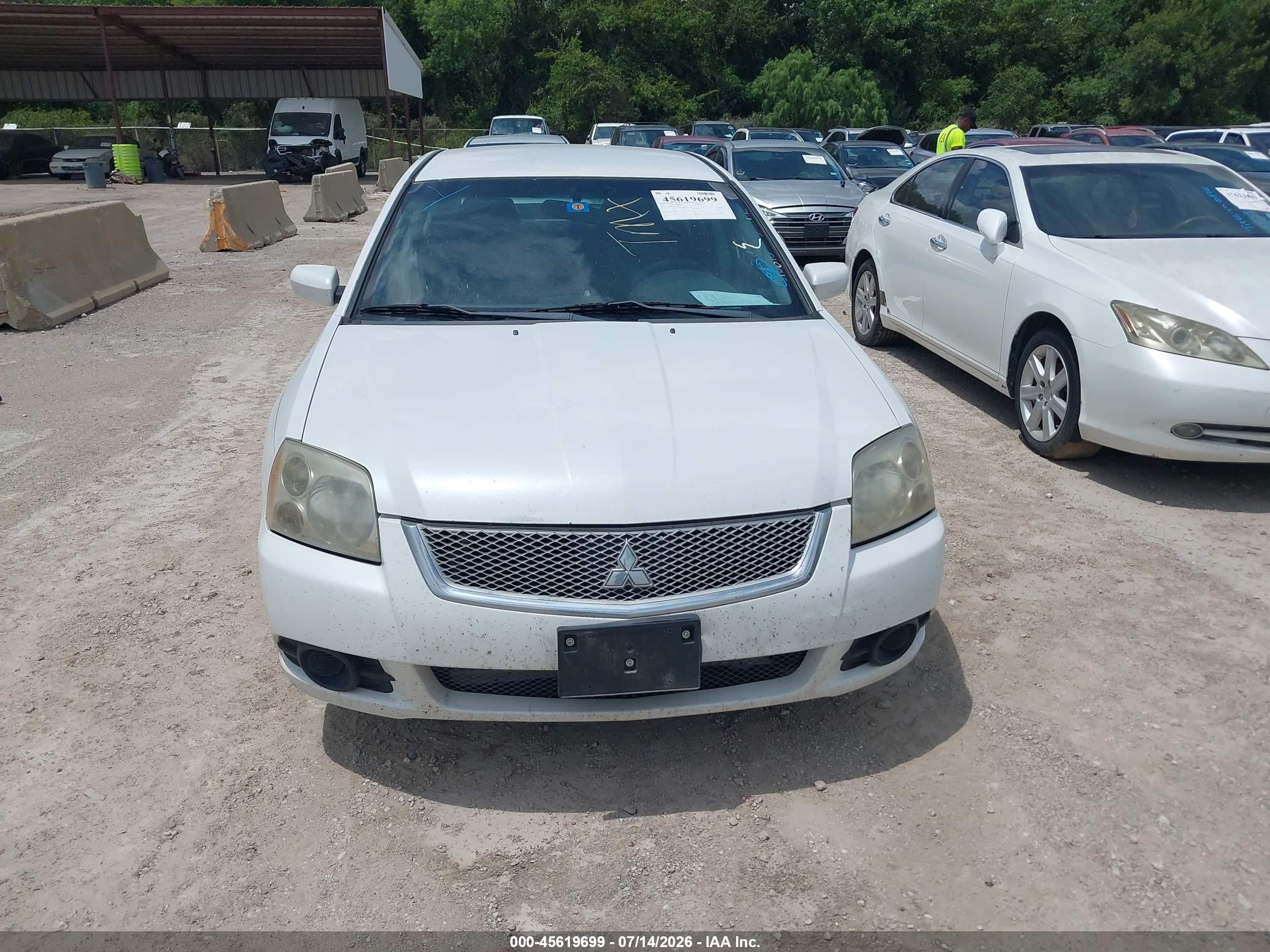 2012 Mitsubishi Galant Es/se White vin: 4A32B3FF3CE010610