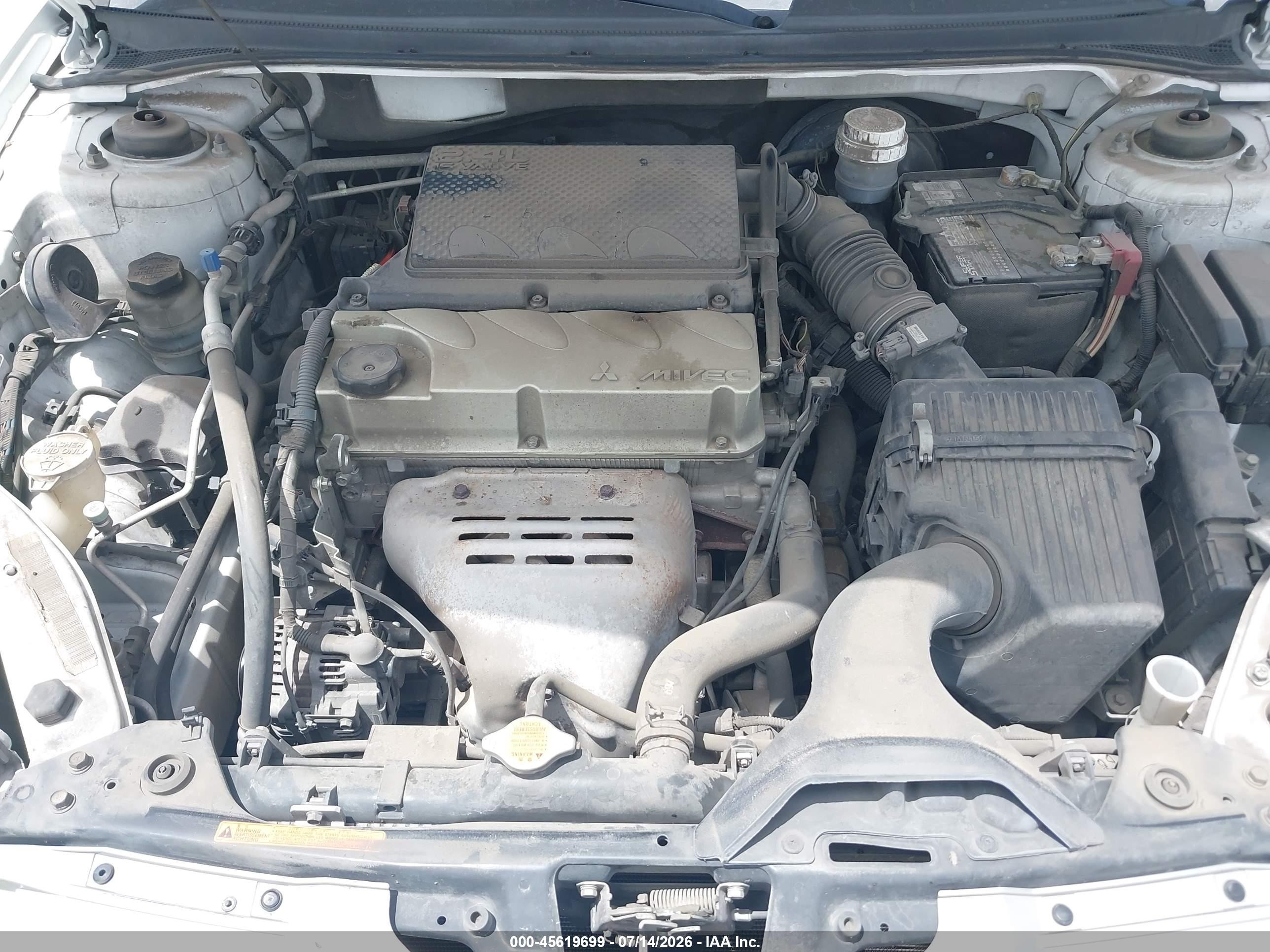 2012 Mitsubishi Galant Es/se White vin: 4A32B3FF3CE010610