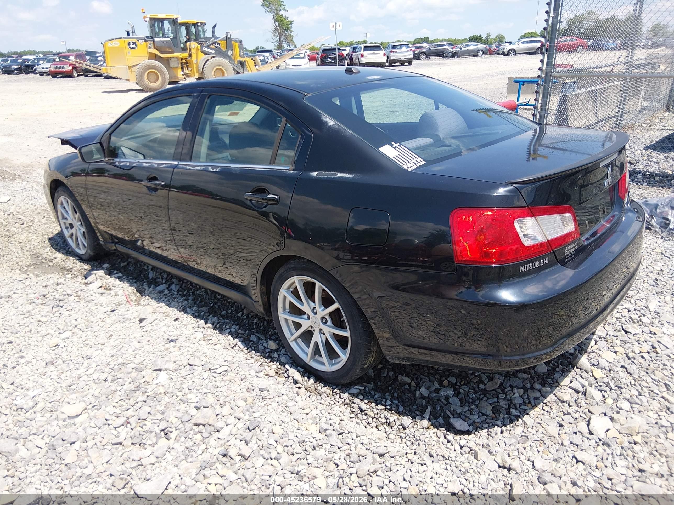 2012 Mitsubishi Galant Es/se Black vin: 4A32B3FF5CE009619