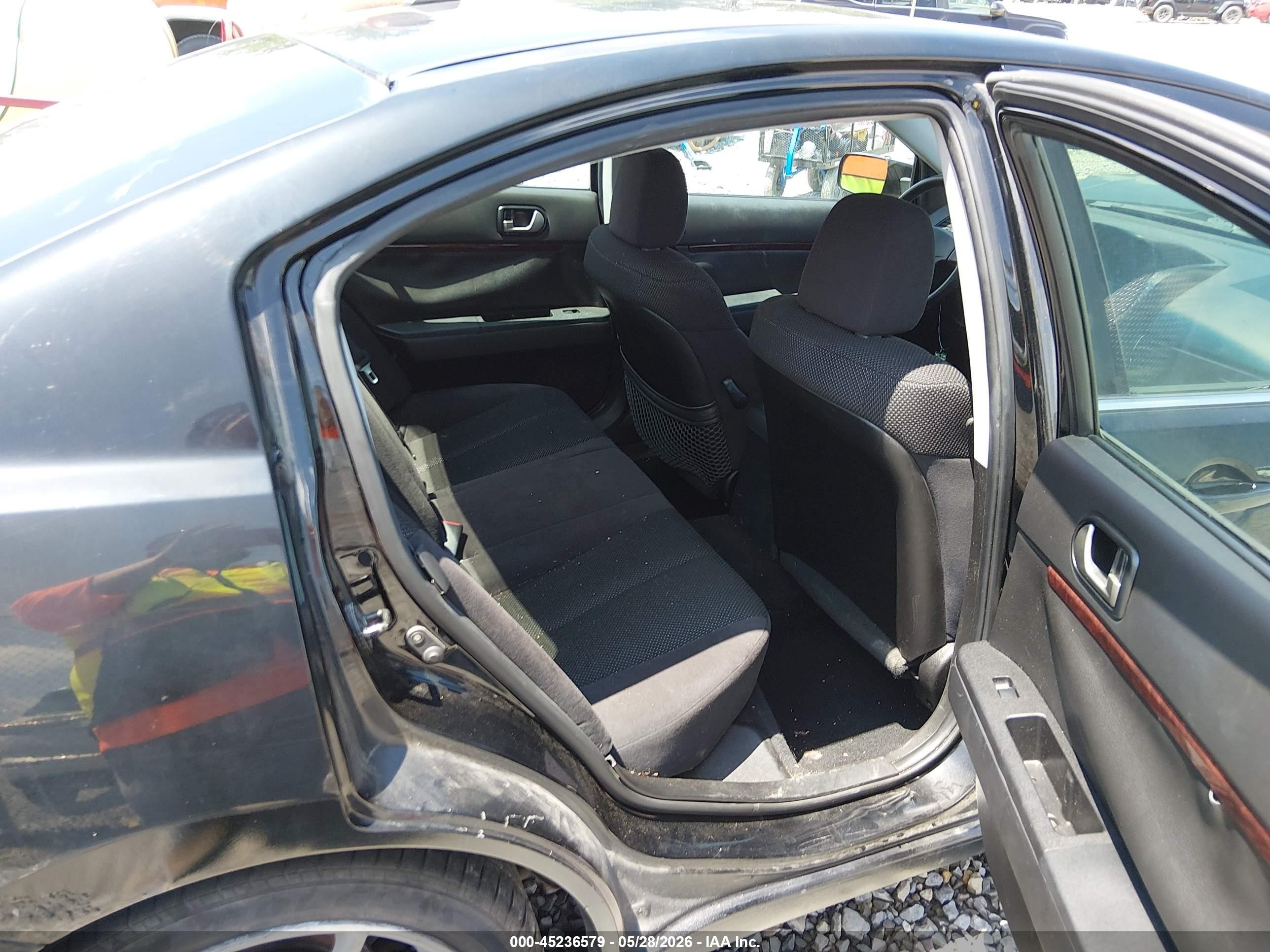2012 Mitsubishi Galant Es/se Black vin: 4A32B3FF5CE009619