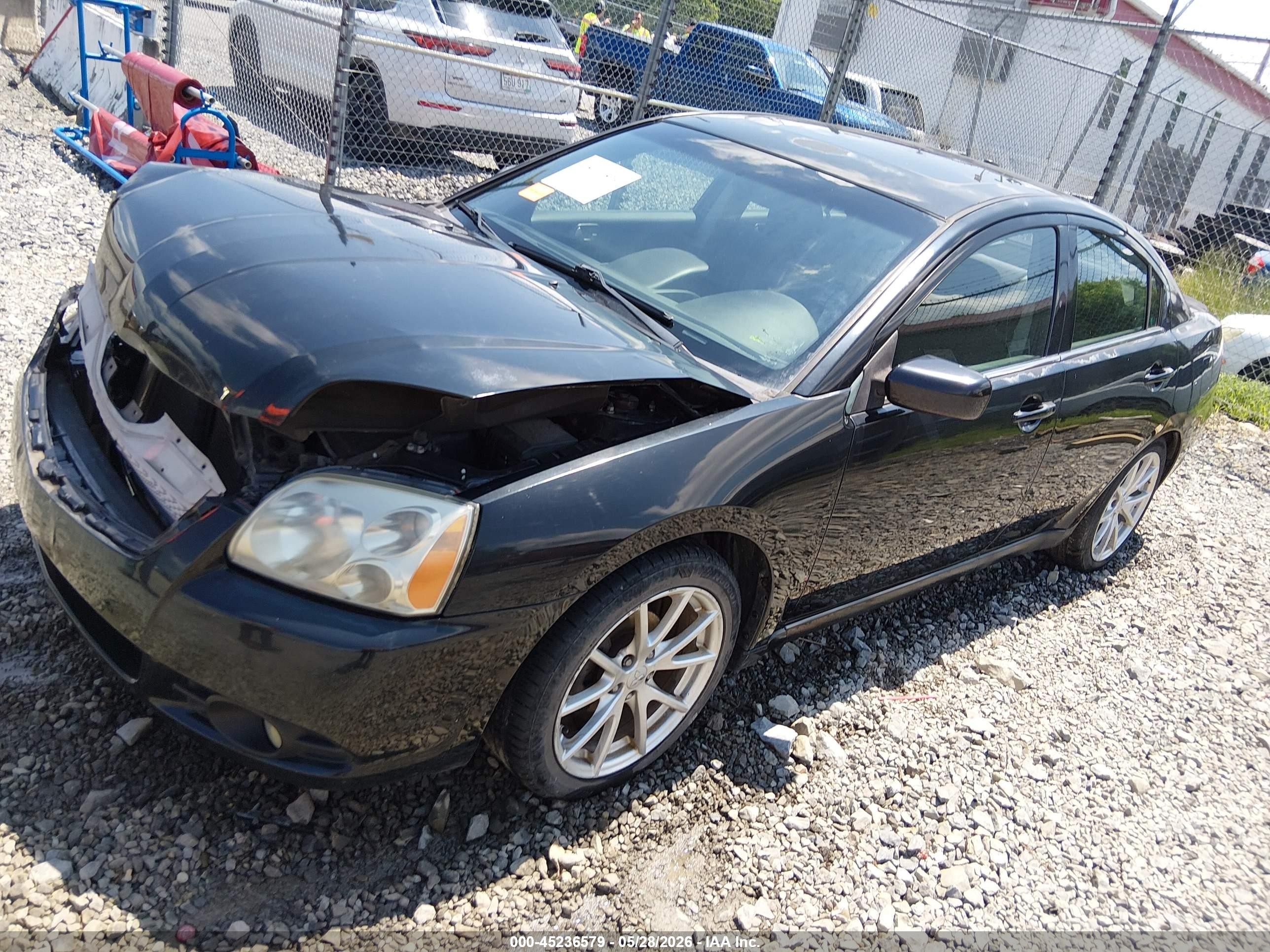 2012 Mitsubishi Galant Es/se Black vin: 4A32B3FF5CE009619