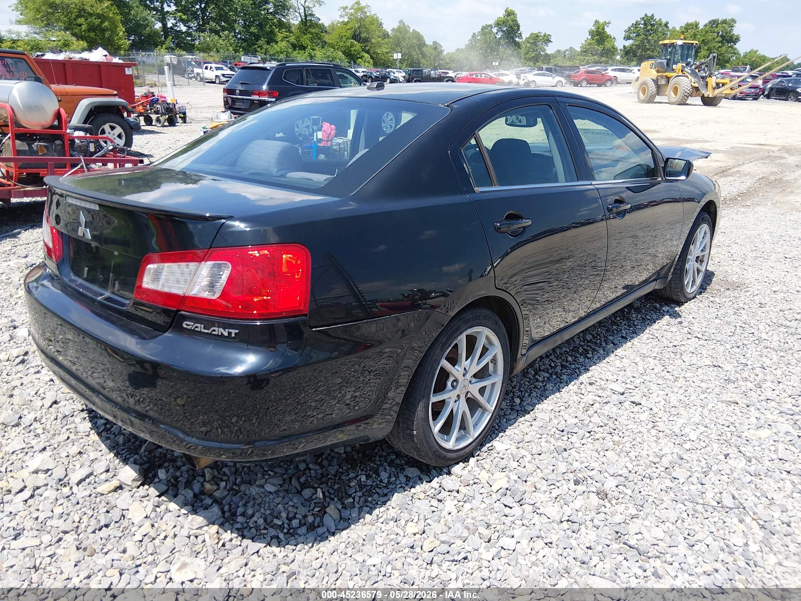2012 Mitsubishi Galant Es/se Black vin: 4A32B3FF5CE009619