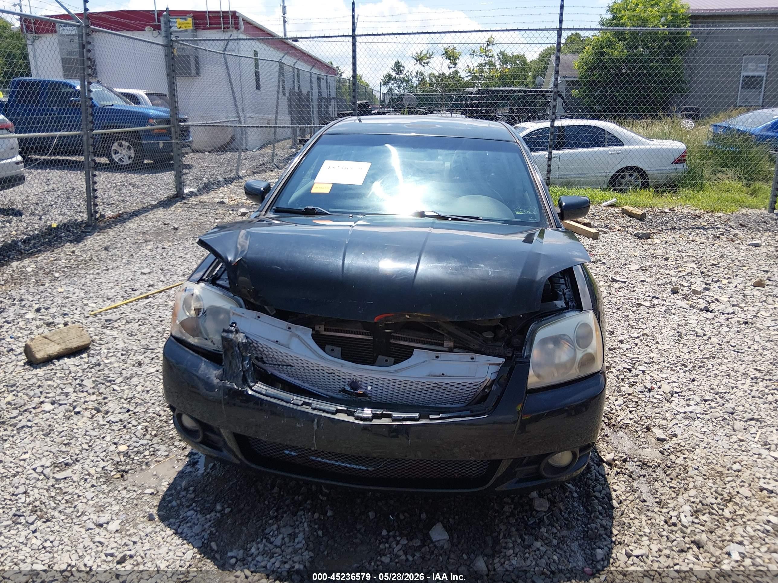 2012 Mitsubishi Galant Es/se Black vin: 4A32B3FF5CE009619