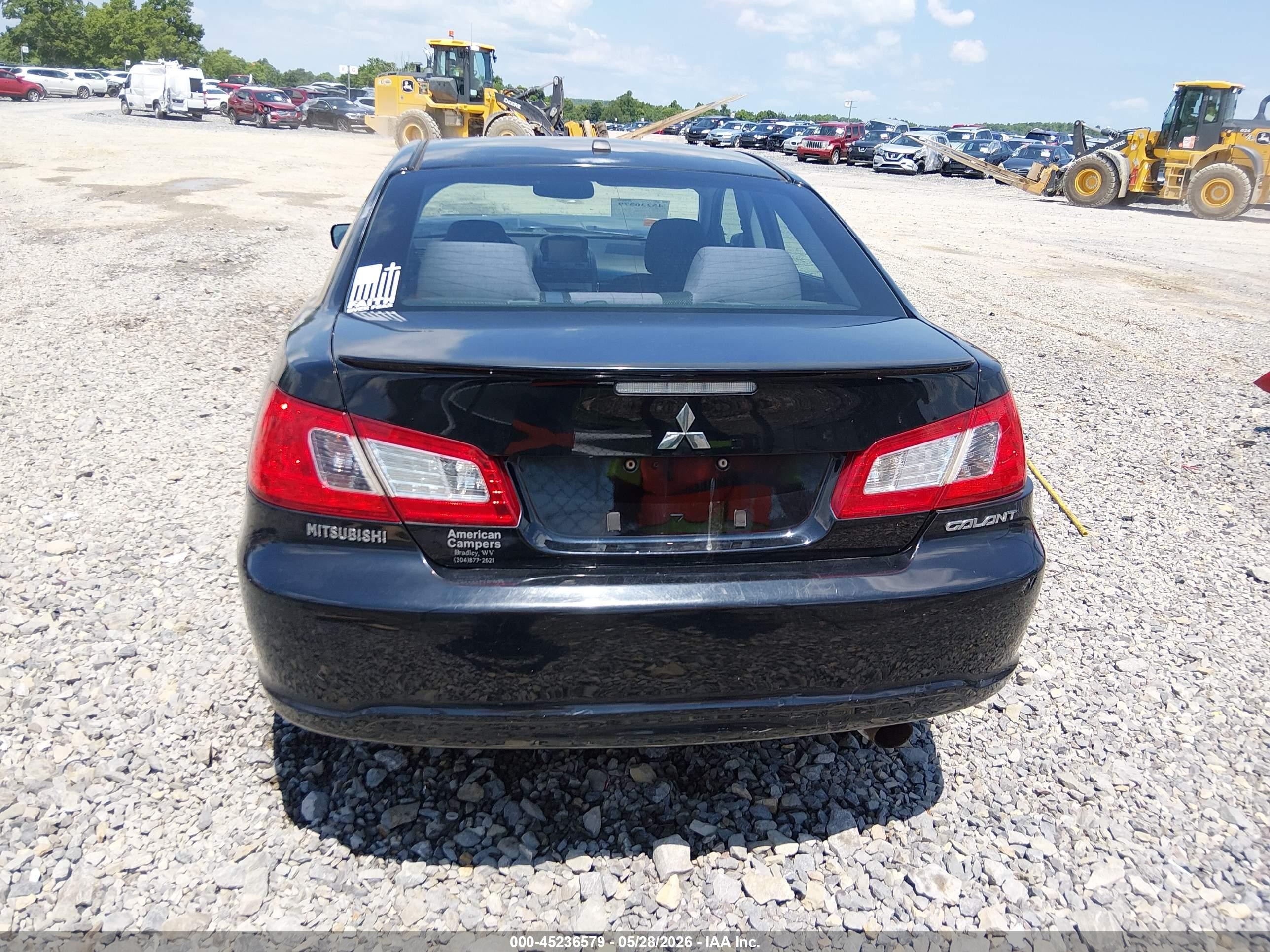 2012 Mitsubishi Galant Es/se Black vin: 4A32B3FF5CE009619